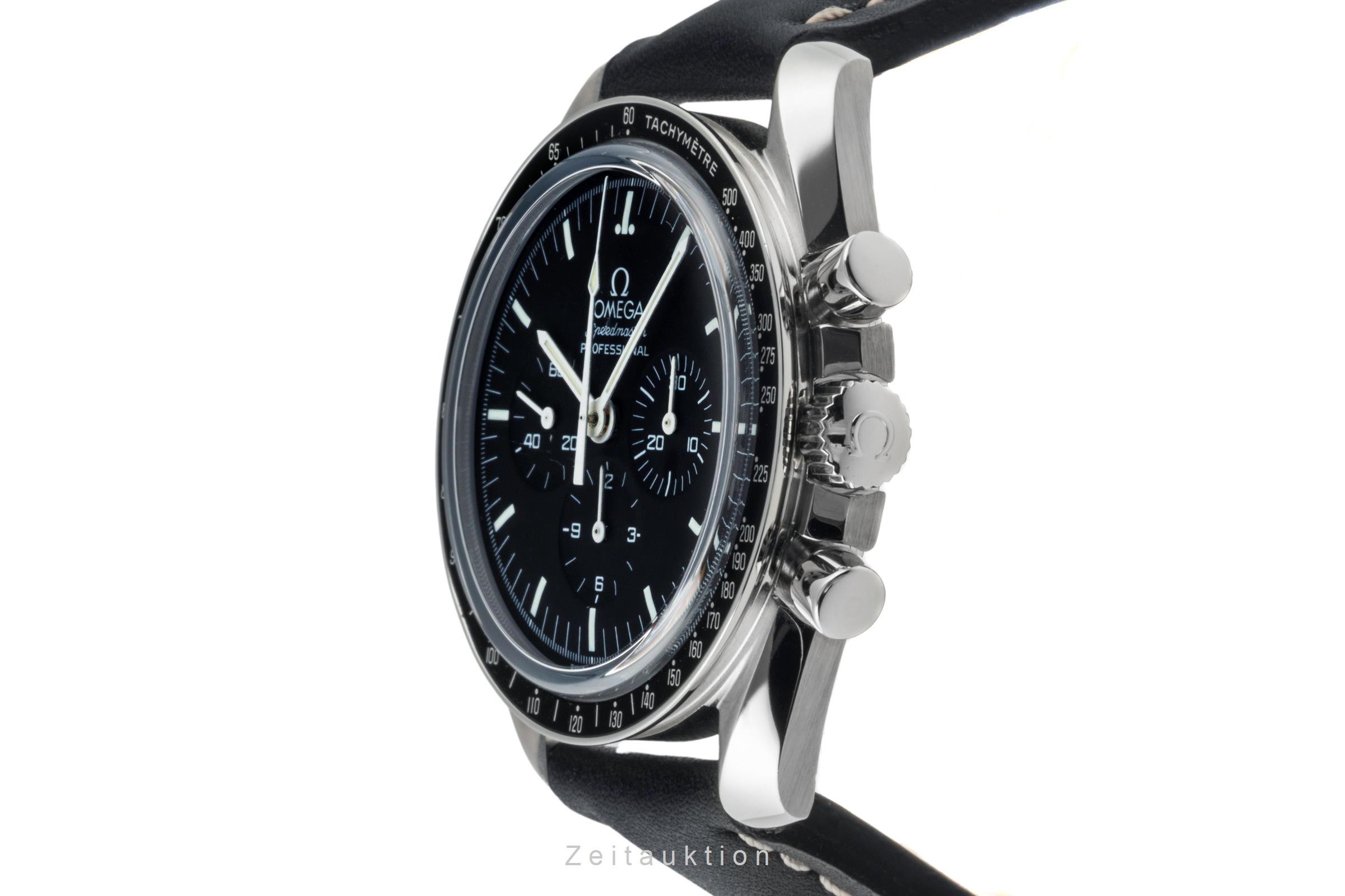 Omega Speedmaster Moonwatch chronograph steel manual winding Kal. 1863 Ref. 3573.50.00  | Zeitauktion