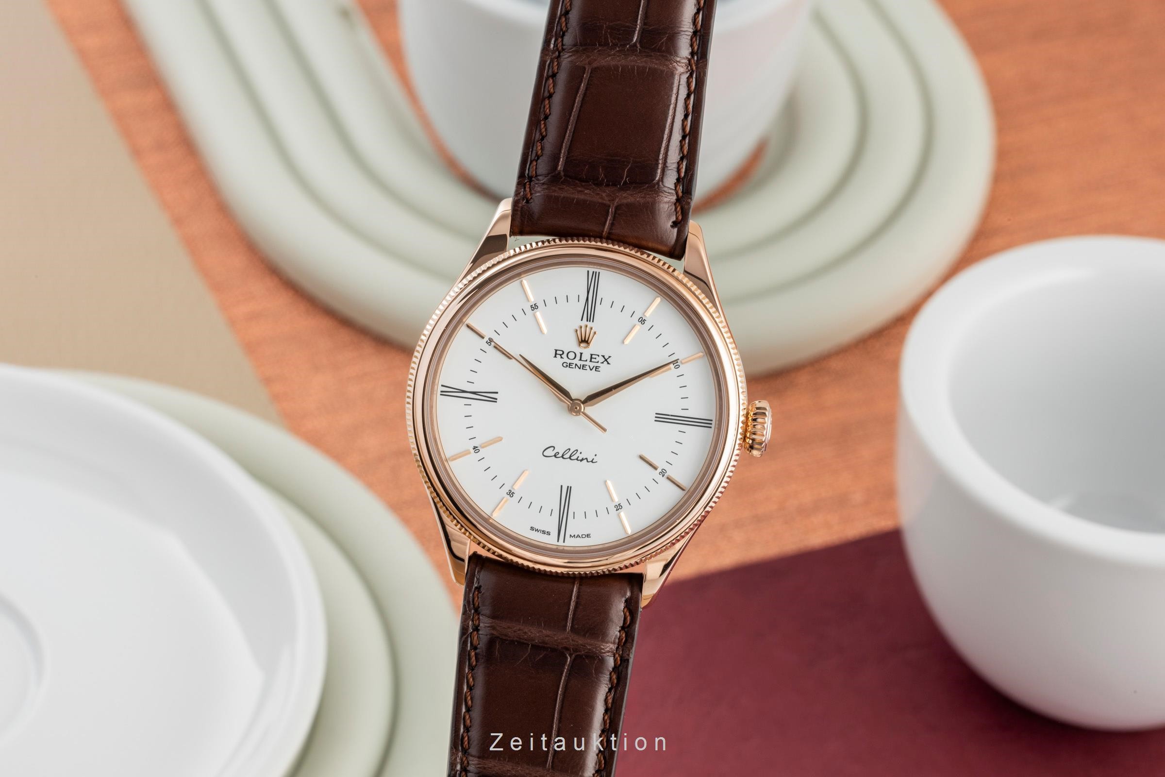 Rolex Cellini oro rosado de 18 quilates automático Kal. 3132 Ref. 50505  | Zeitauktion