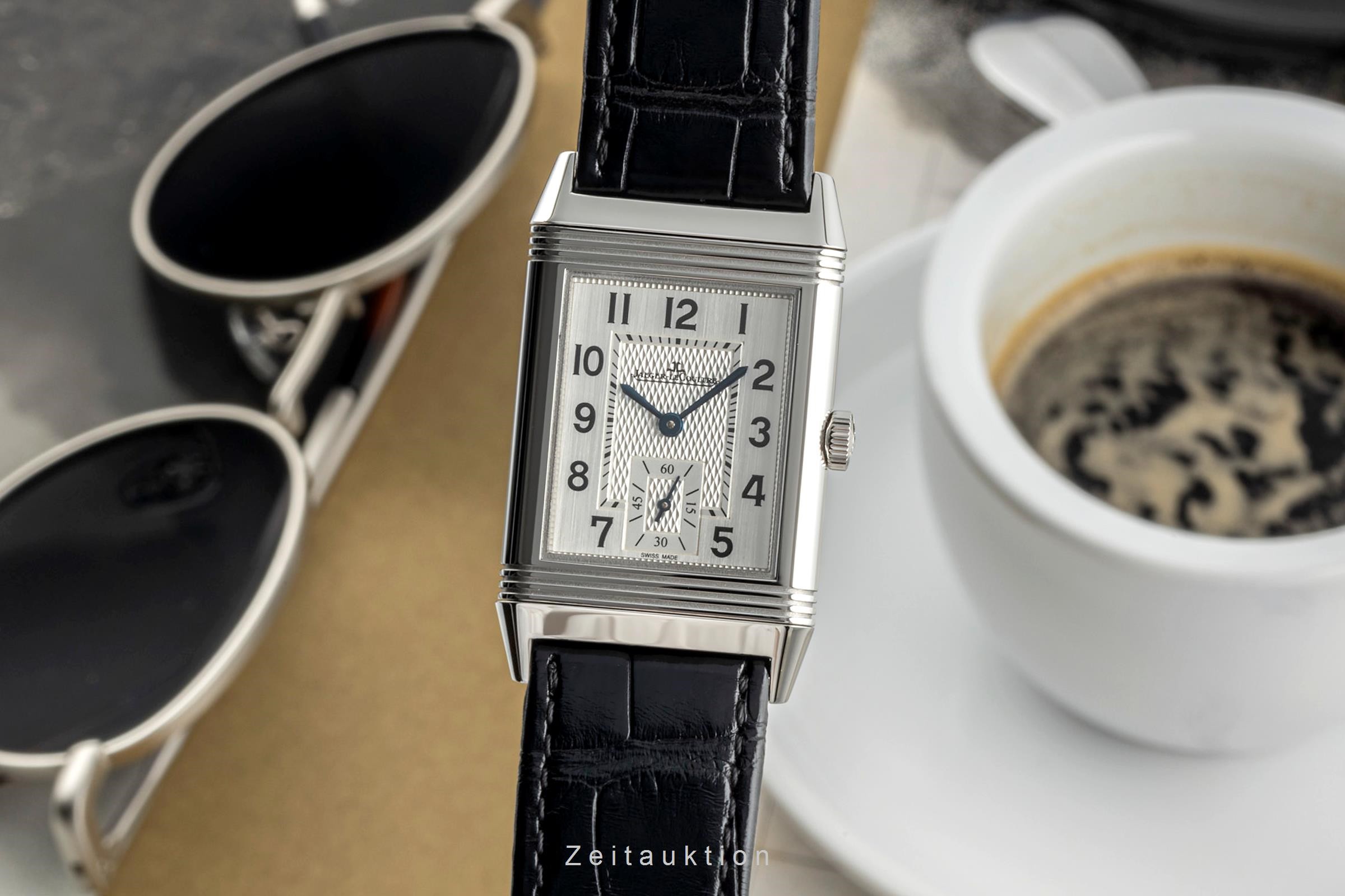 Jaeger-LeCoultre Reverso acero cuerda manual Kal. 822/2 Ref. Q2438520, 213.8.62  | Zeitauktion