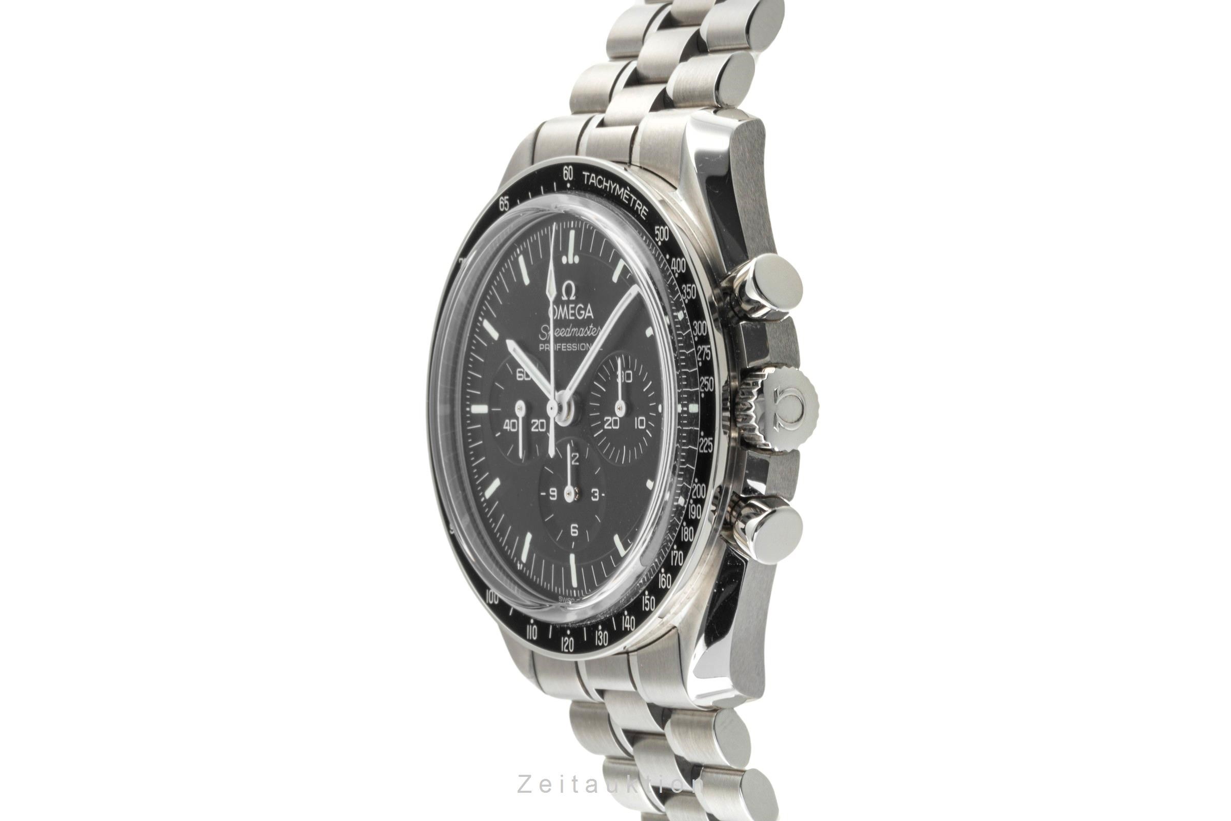 Omega Speedmaster Moonwatch cronógrafo acero cuerda manual Kal. 3861 Ref. 310.30.42.50.01.002  | Zeitauktion