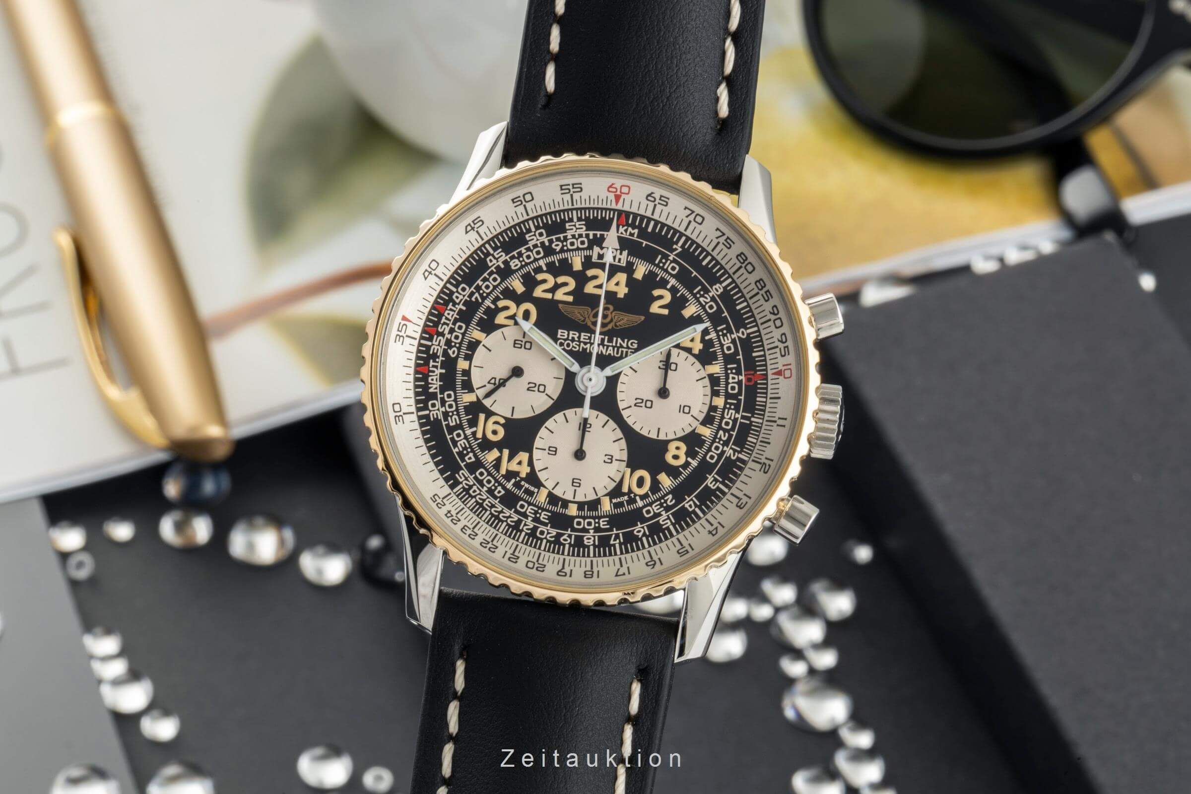 Breitling Navitimer Cosmonaute cronografo acciaio / oro carica manuale Kal. B12 Ref. B12019, 81600  | Zeitauktion