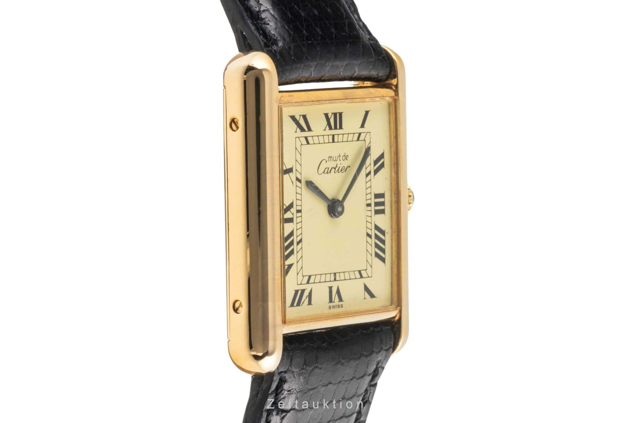 Cartier Tank silver-gilt manual winding Kal. 78-1  | Zeitauktion