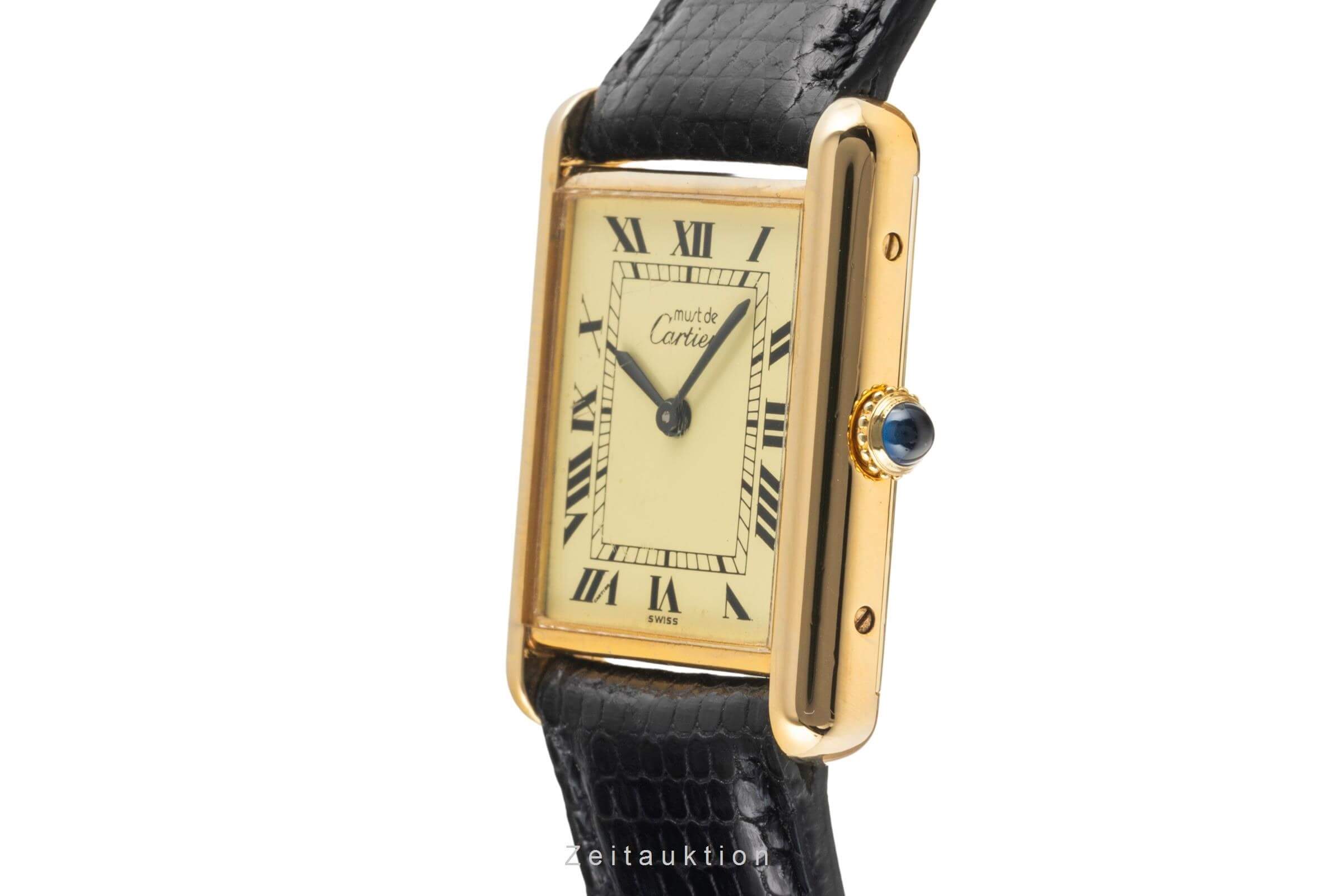 Cartier Tank silver-gilt manual winding Kal. 78-1  | Zeitauktion