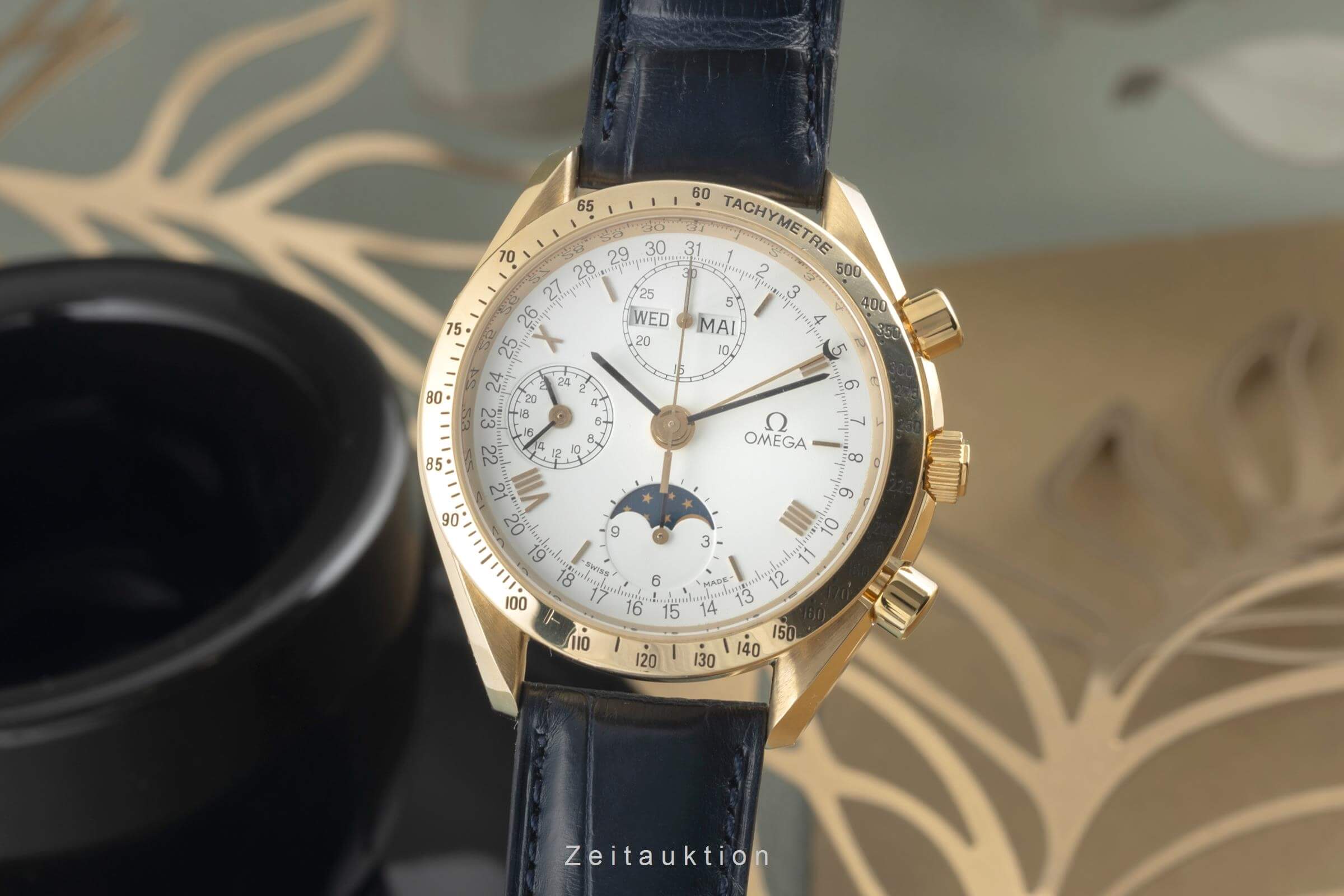Omega Speedmaster cronografo oro 18 ct automatismo Kal. 1150 Ref. 3131.20  | Zeitauktion