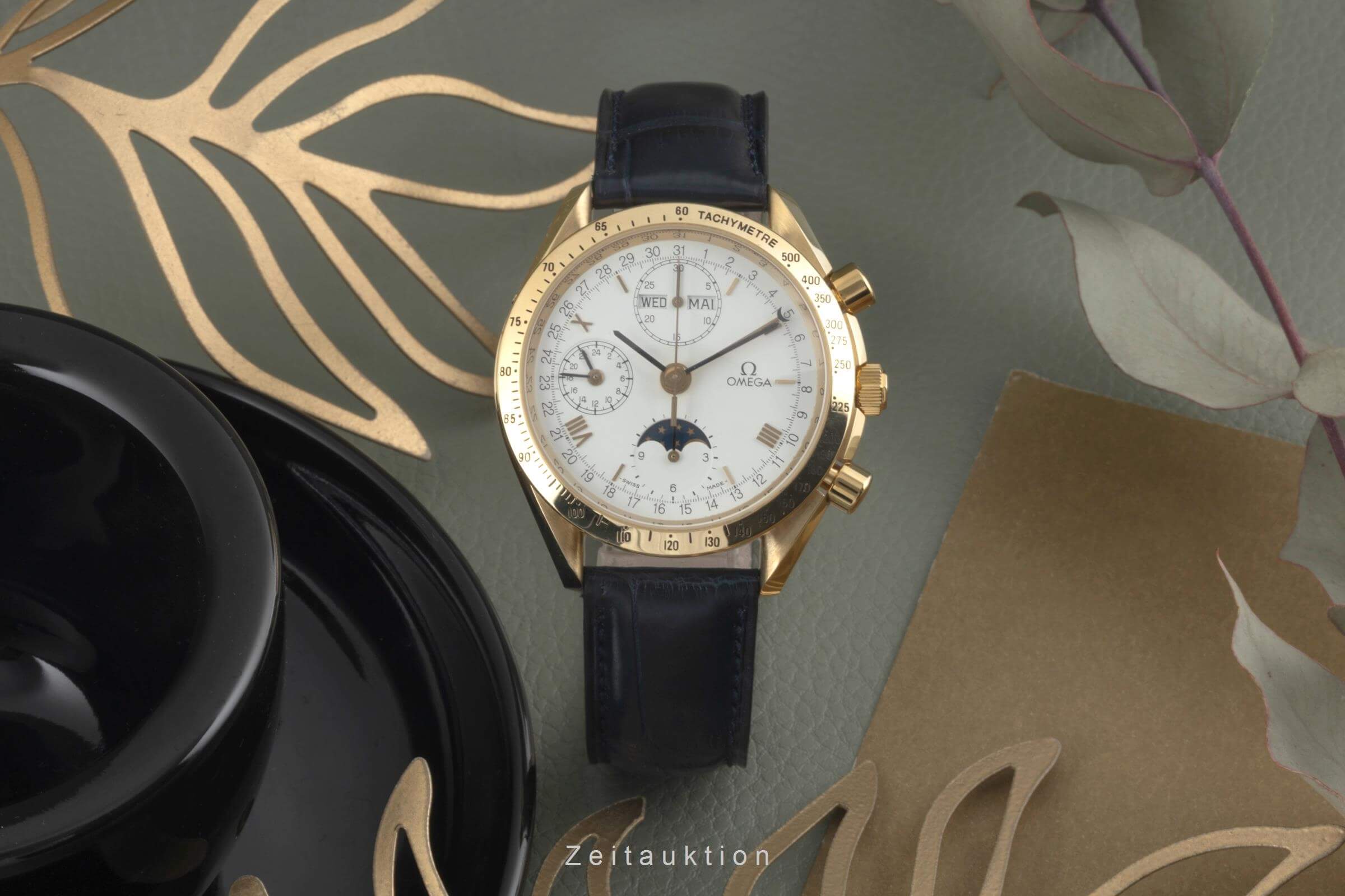 Omega Speedmaster cronografo oro 18 ct automatismo Kal. 1150 Ref. 3131.20  | Zeitauktion