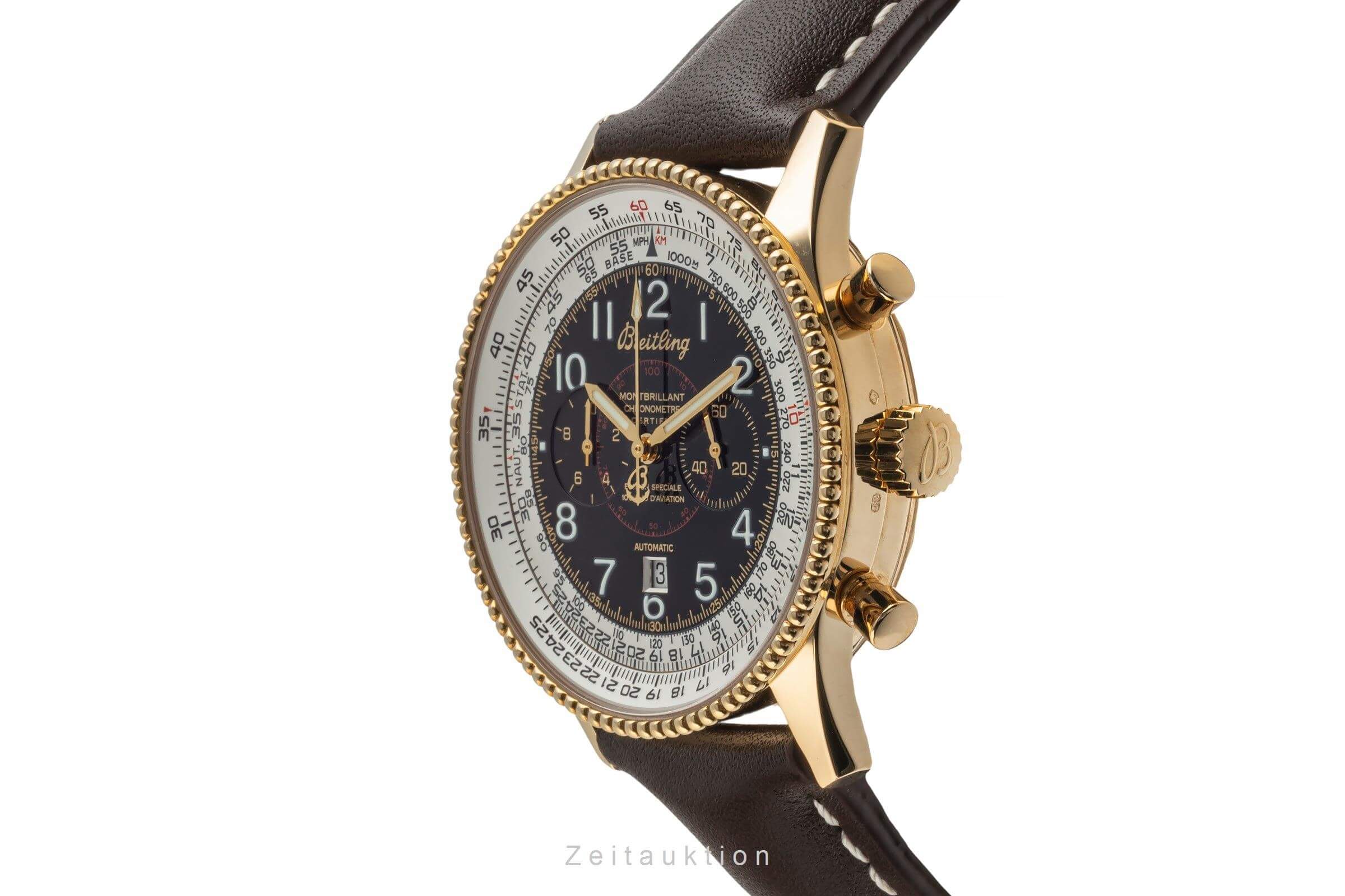 Breitling Montbrillant chronograph 18 ct gold automatic Kal. B35 Ref. K35330 LIMITED EDITION | Zeitauktion