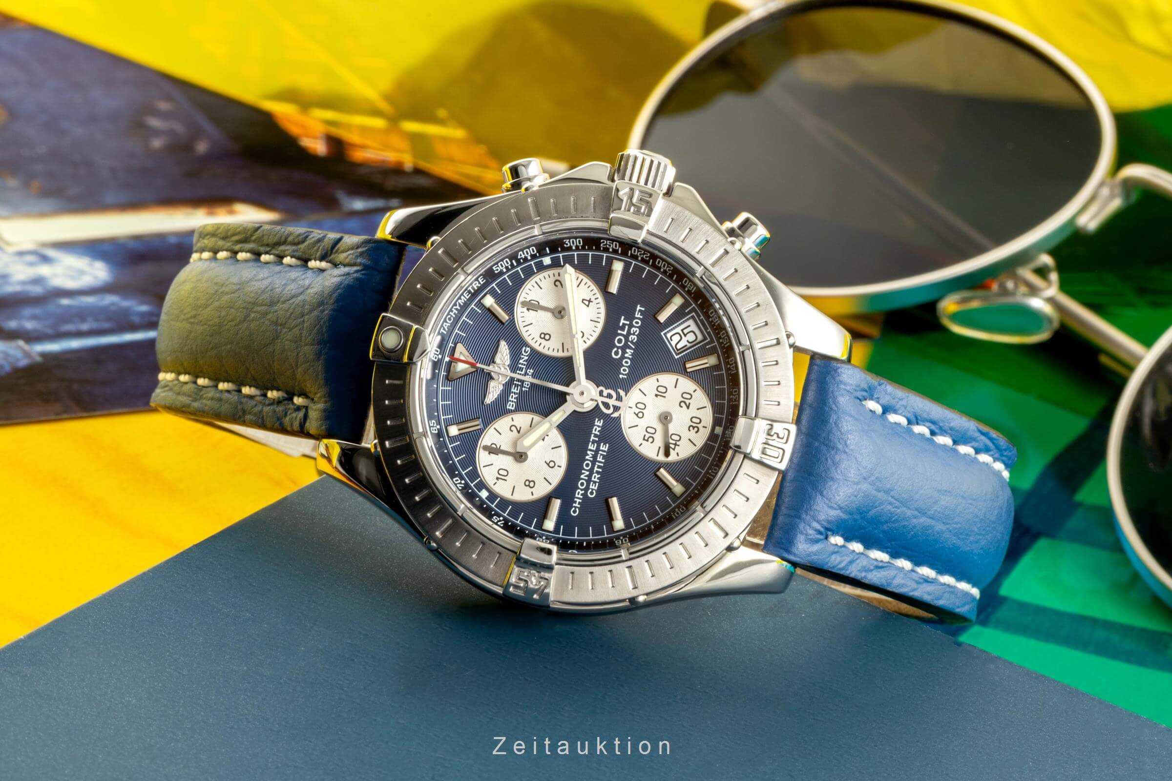 Breitling Colt Chronograph  cronógrafo acero cuarzo Kal. B73 Ref. A73350  | Zeitauktion