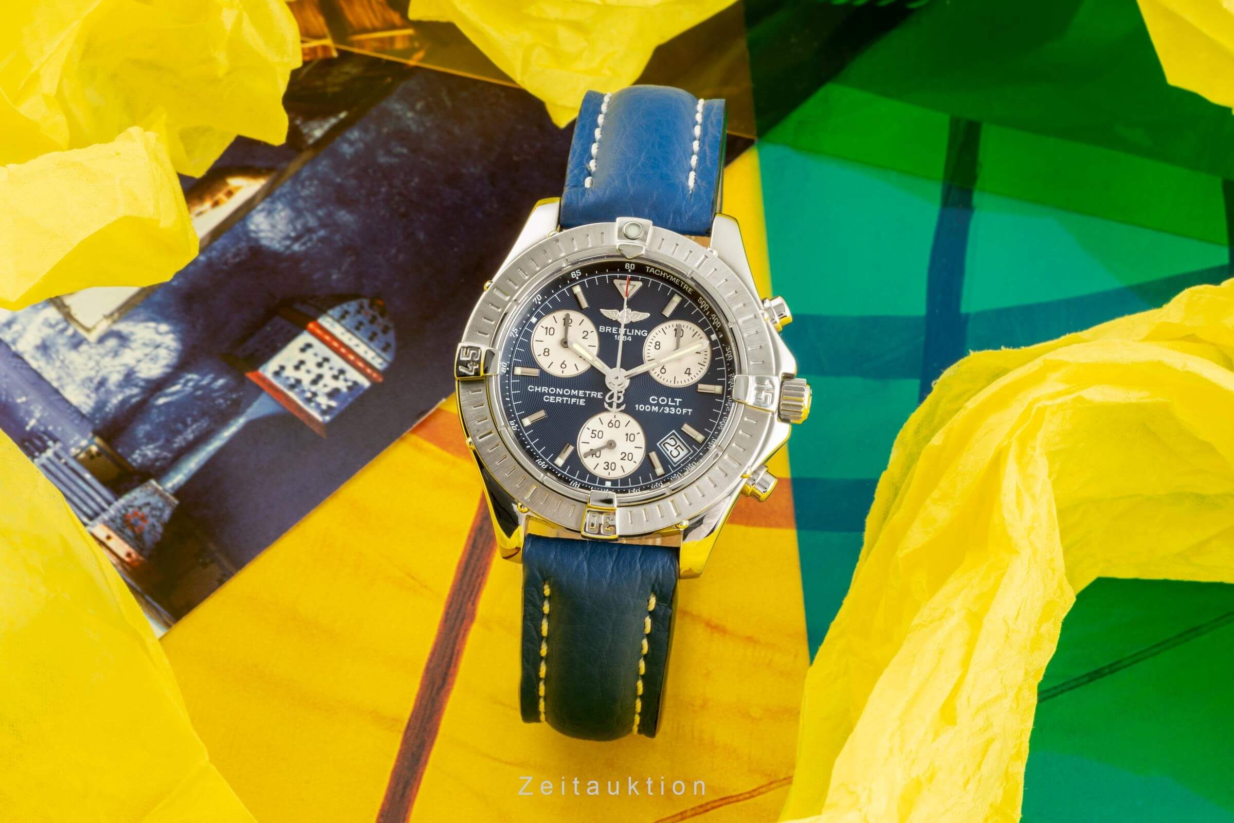 Breitling Colt Chronograph  cronografo acciaio quarzo Kal. B73 Ref. A73350  | Zeitauktion