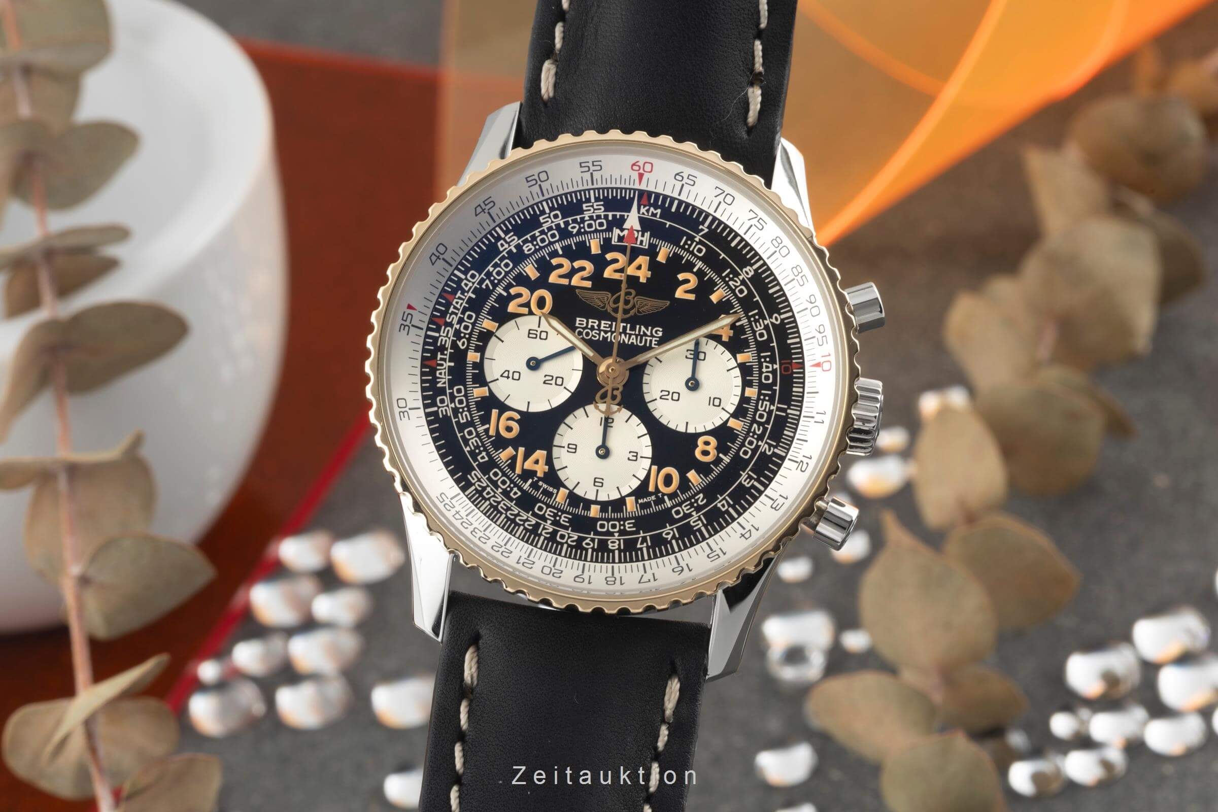 Breitling Navitimer Cosmonaute cronógrafo acero / oro cuerda manual Kal. B12 Ref. D12022  | Zeitauktion