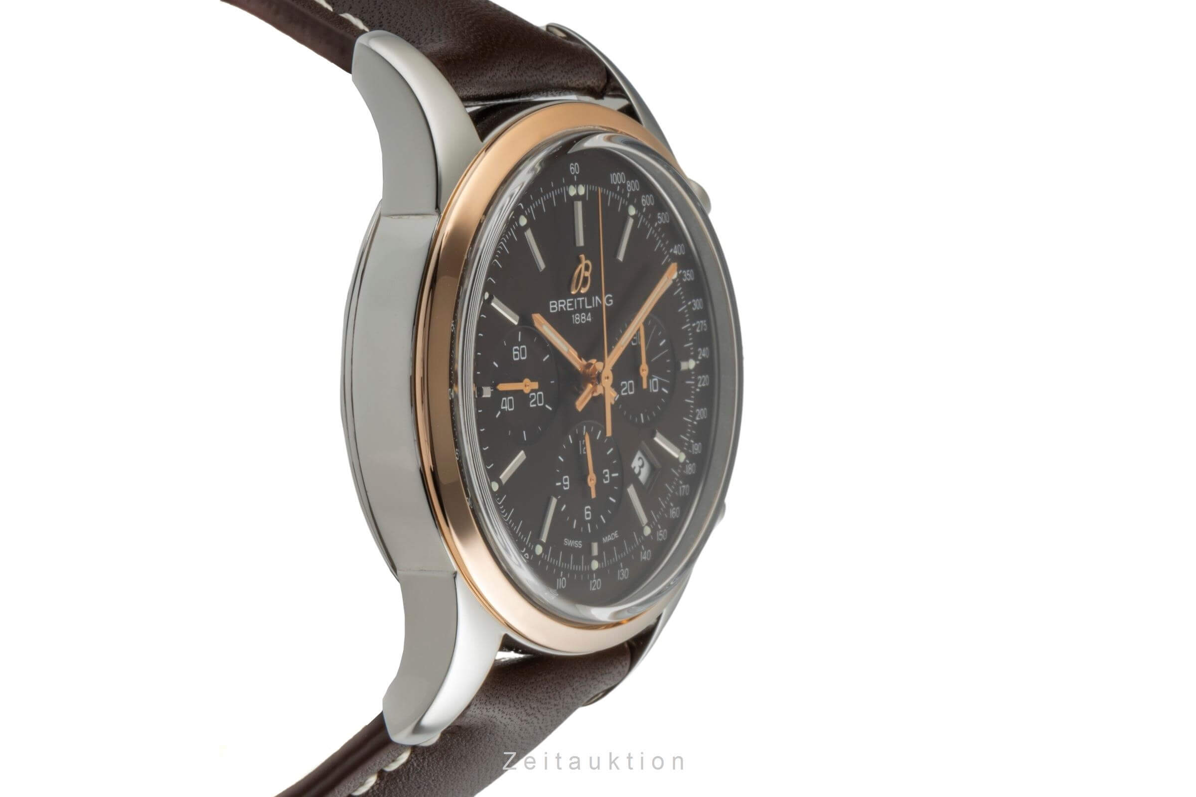 Breitling Transocean Chronograph Stahl / Gold Automatik Kal. B01  