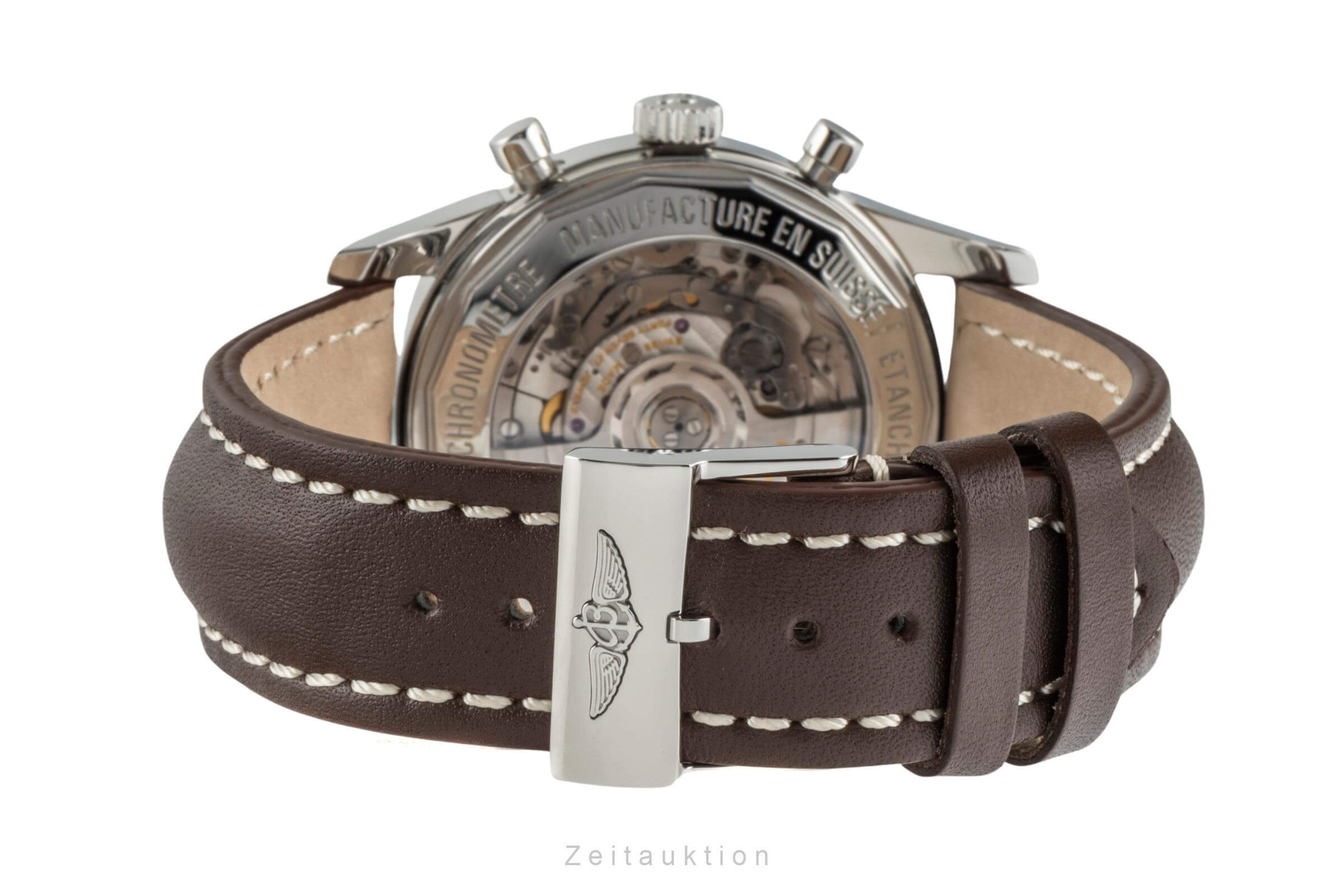 Breitling Transocean Chronograph Stahl / Gold Automatik Kal. B01  