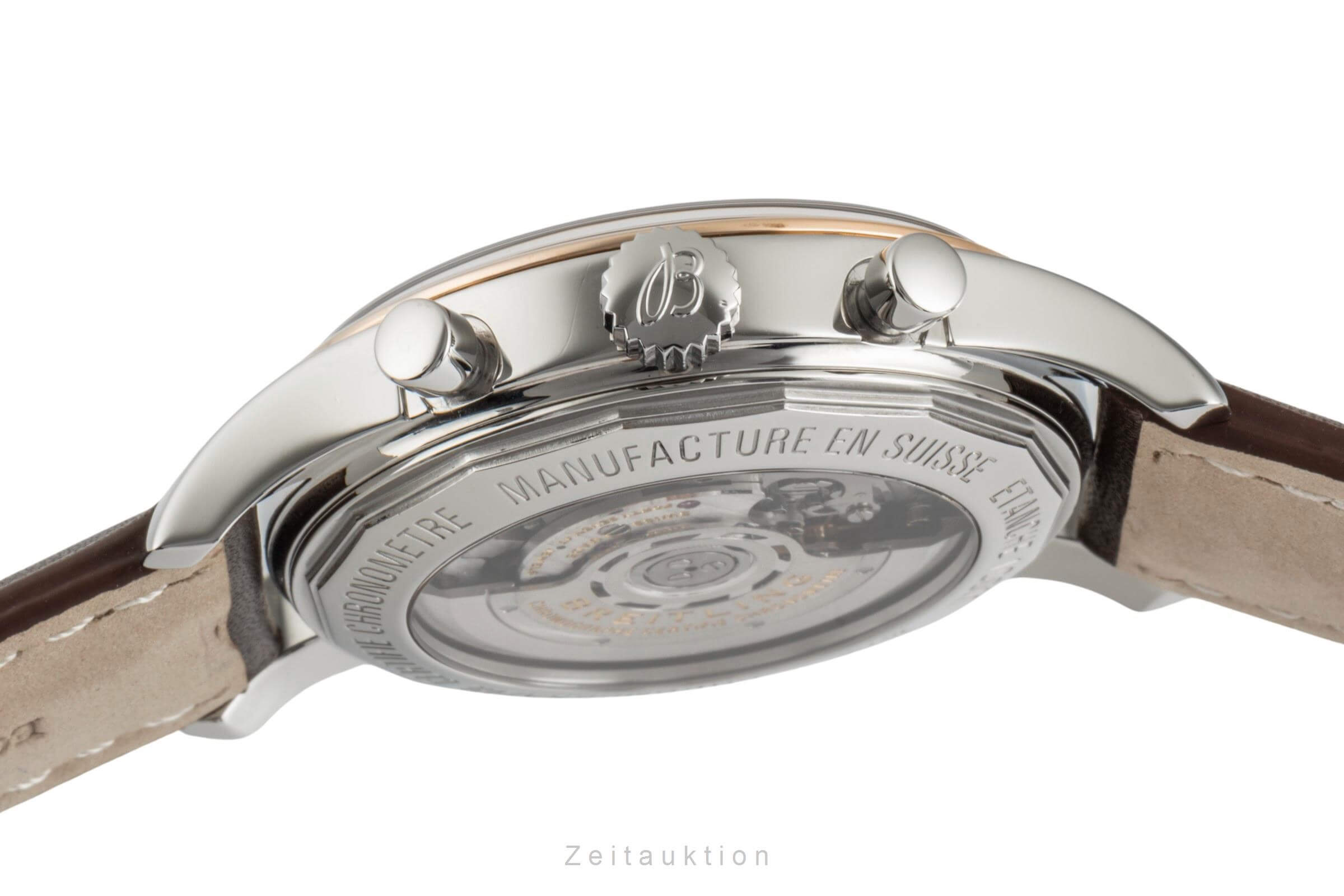 Breitling Transocean Chronograph Stahl / Gold Automatik Kal. B01  