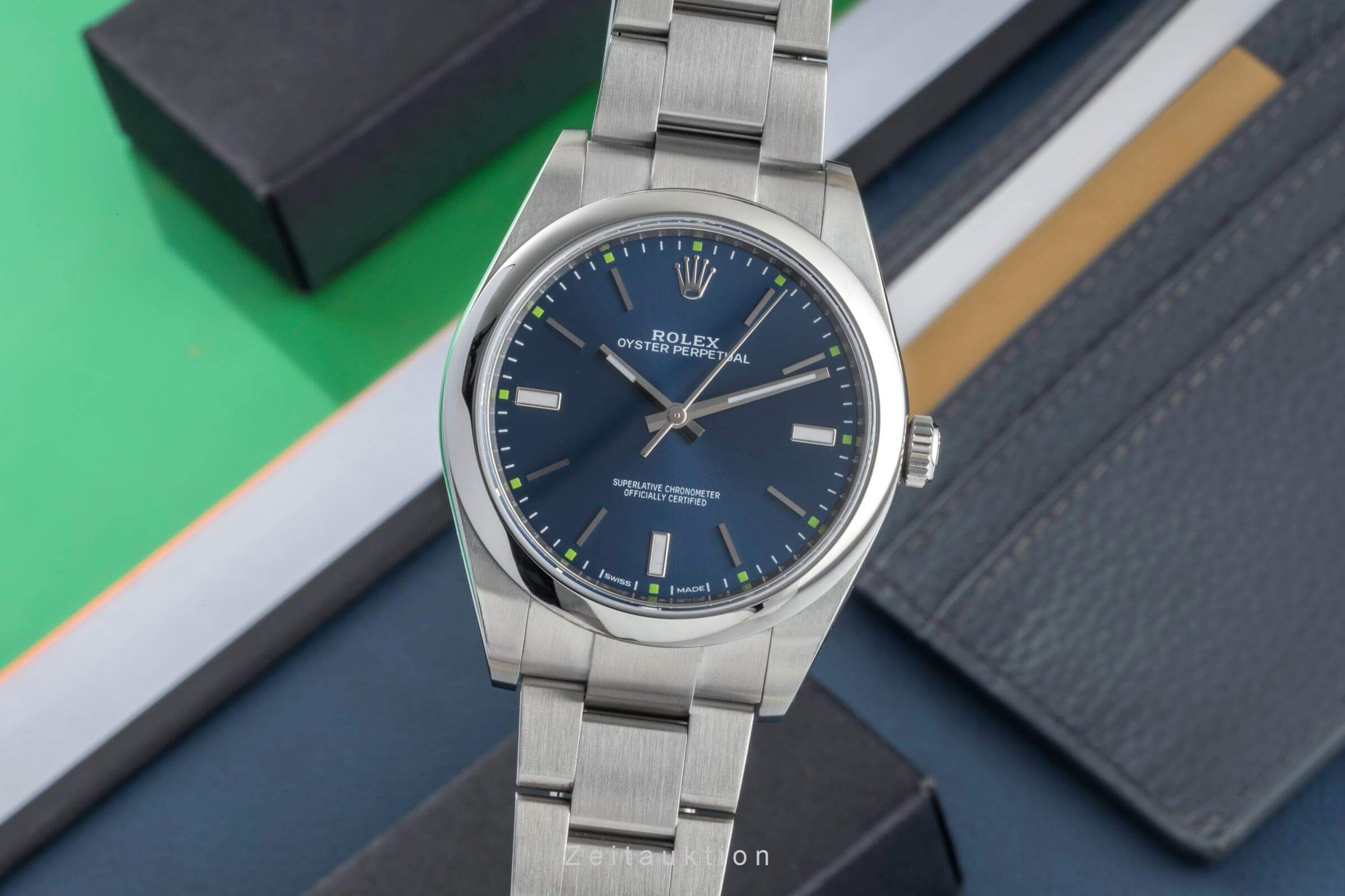 Rolex Oyster Perpetual Stahl Automatik Kal. 3132 Ref. 114300  | Zeitauktion