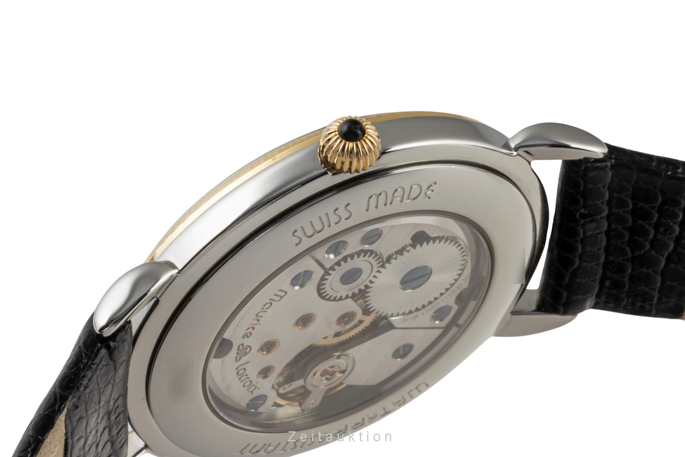 Maurice Lacroix Masterpiece Stahl / Gold Handaufzug Ref. 28505 