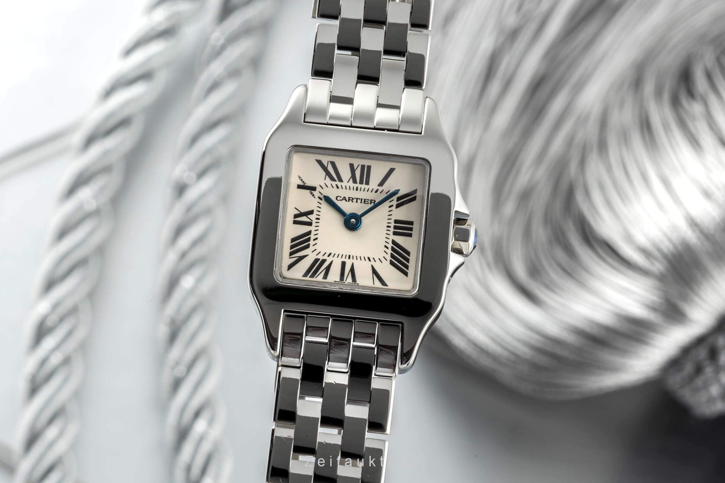 Cartier Santos acciaio quarzo Kal. 157 Ref. W25064Z5, 2698  | Zeitauktion