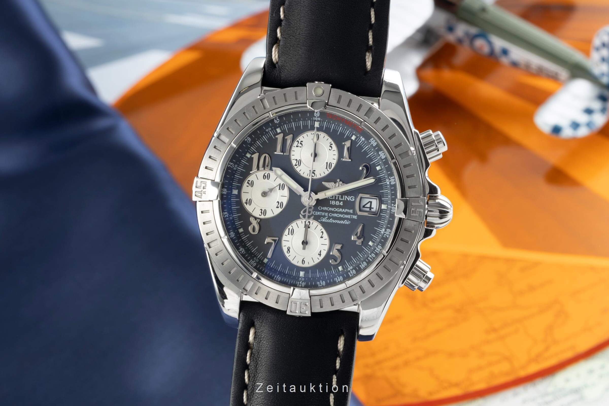 Breitling Evolution Chronograph Stahl Automatik Kal. B13 Ref 
