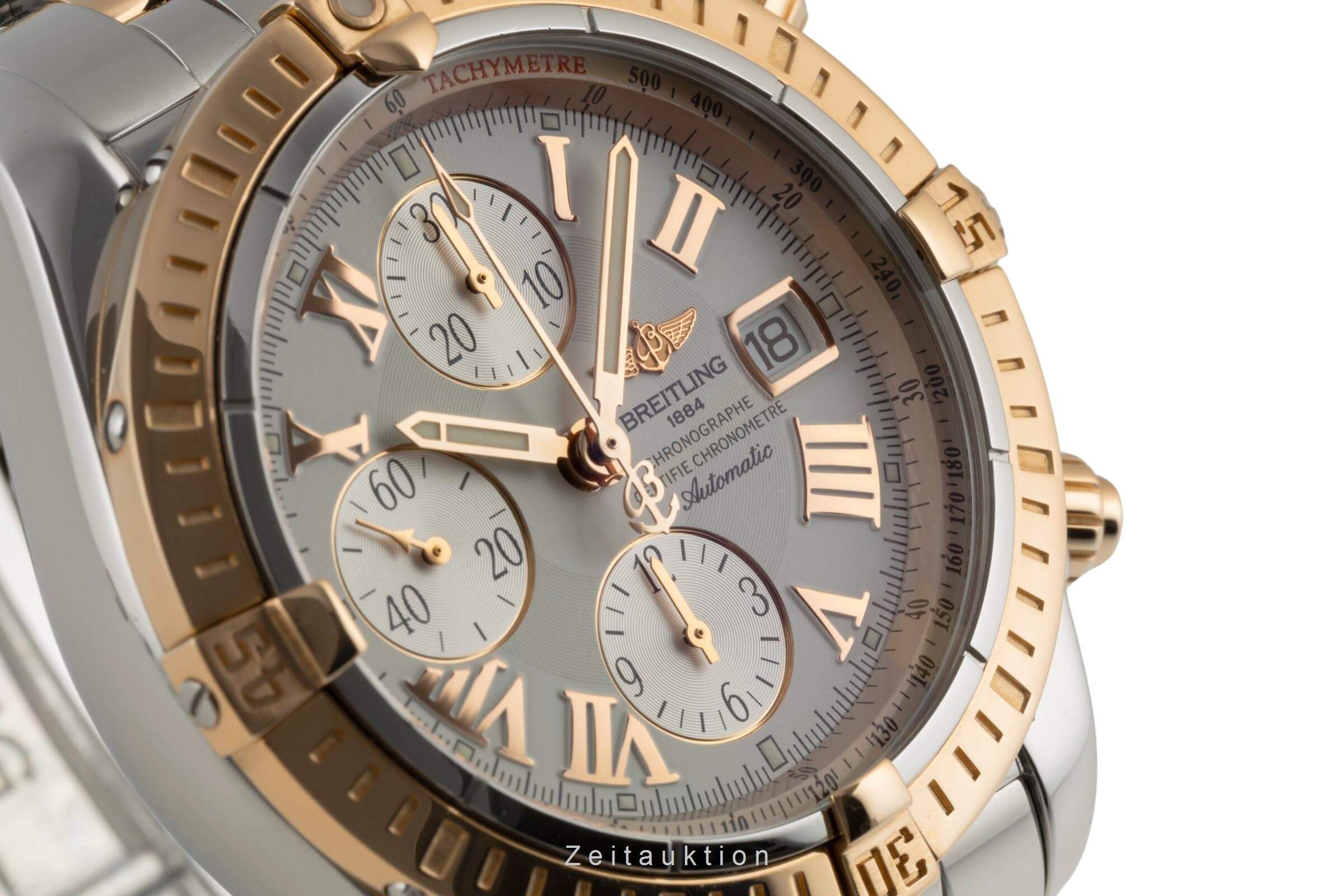 Breitling Evolution Chronograph Stahl / Gold Automatik Kal. B13 Ref. C13356  | Zeitauktion