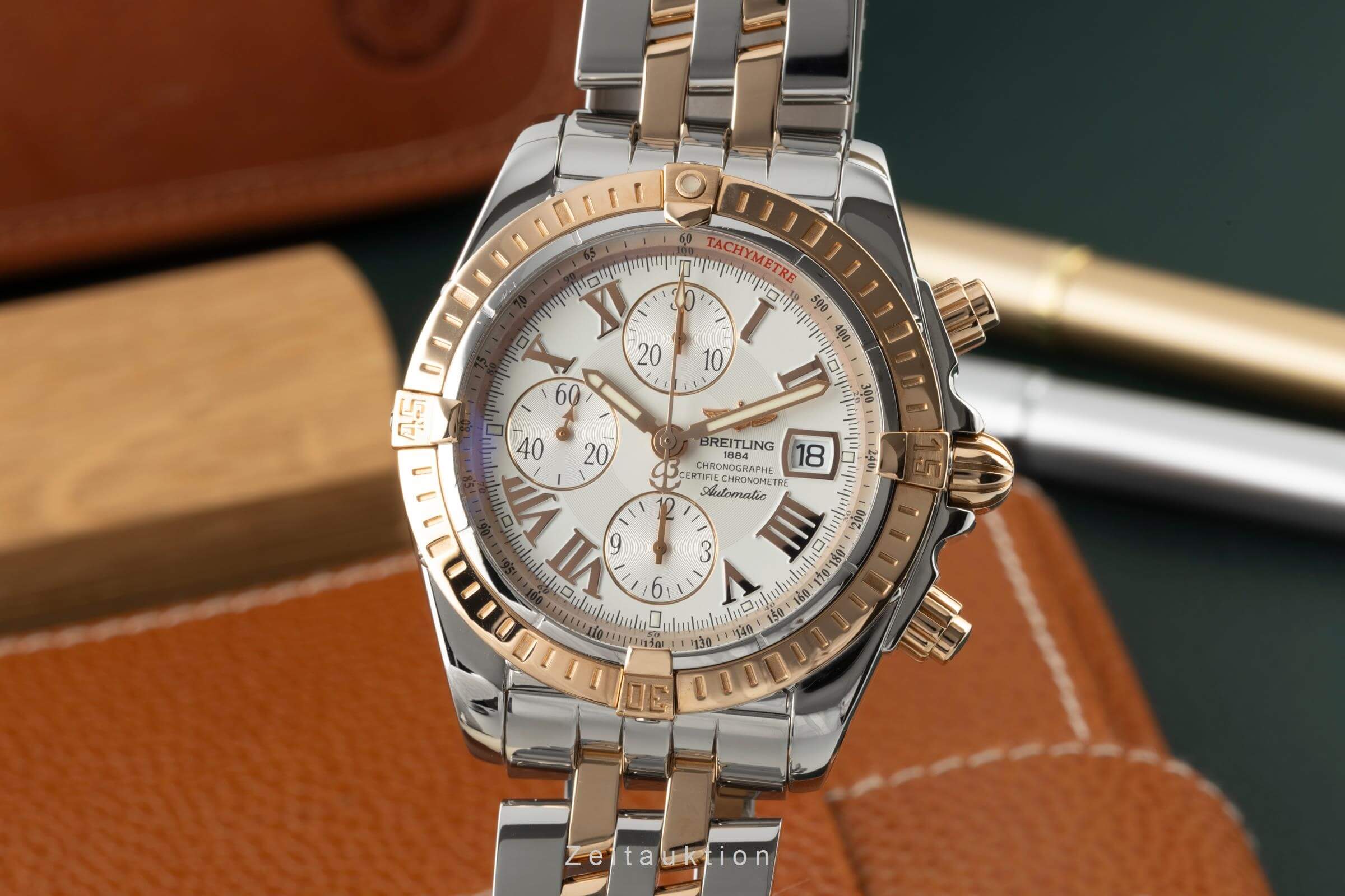 Breitling Evolution Chronograph Stahl / Gold Automatik Kal. B13 Ref. C13356  | Zeitauktion