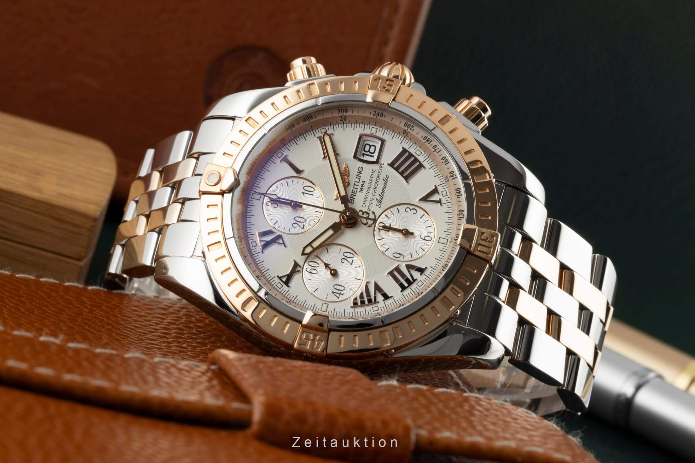 Breitling Evolution Chronograph Stahl / Gold Automatik Kal. B13 Ref. C13356  | Zeitauktion