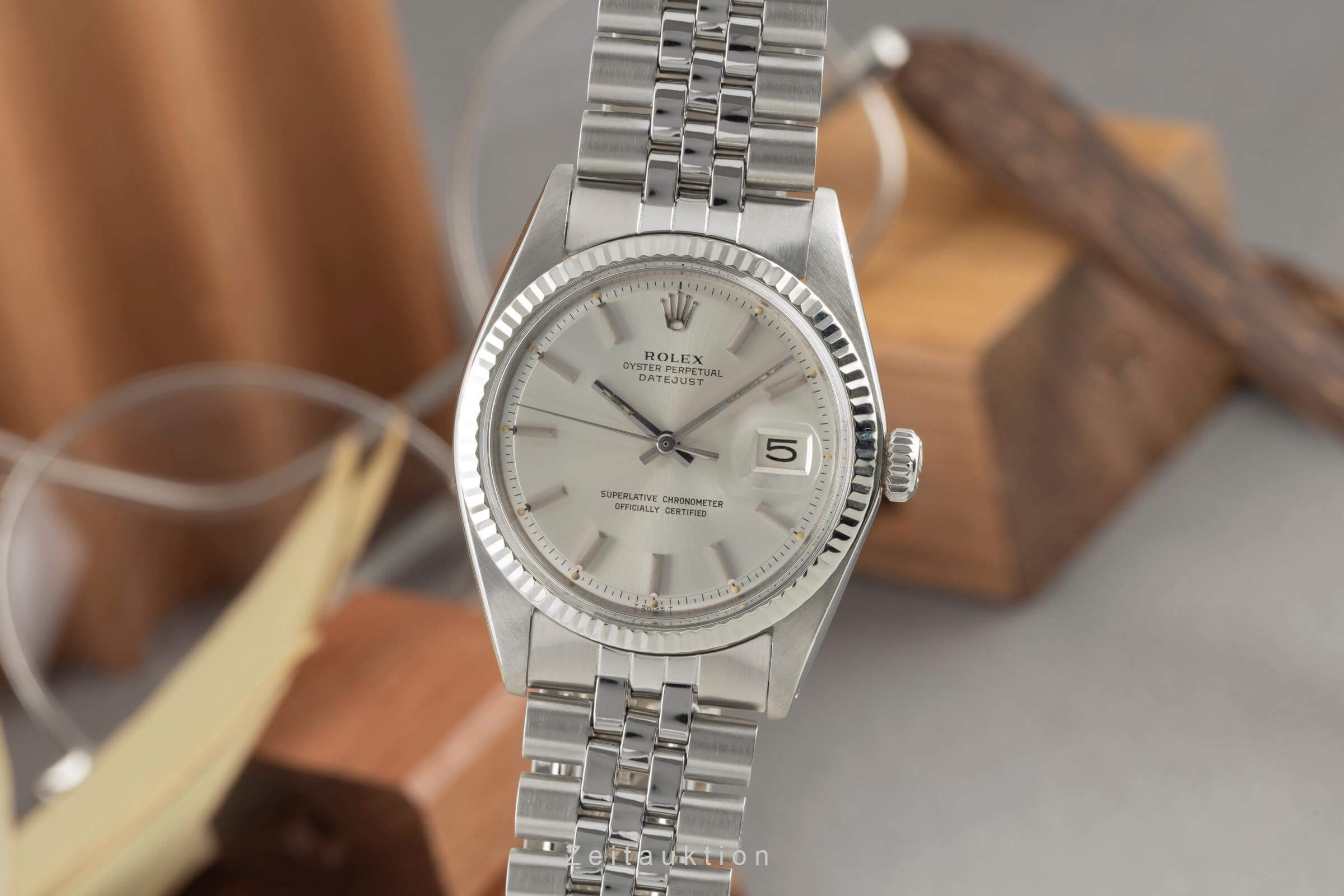 Rolex Datejust acciaio / oro bianco automatismo Kal. 1570 Ref. 1601 VINTAGE  | Zeitauktion