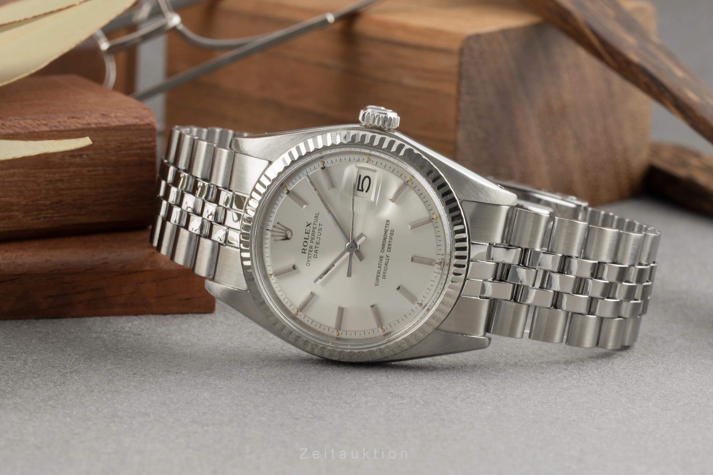 Rolex Datejust acciaio / oro bianco automatismo Kal. 1570 Ref. 1601 VINTAGE  | Zeitauktion