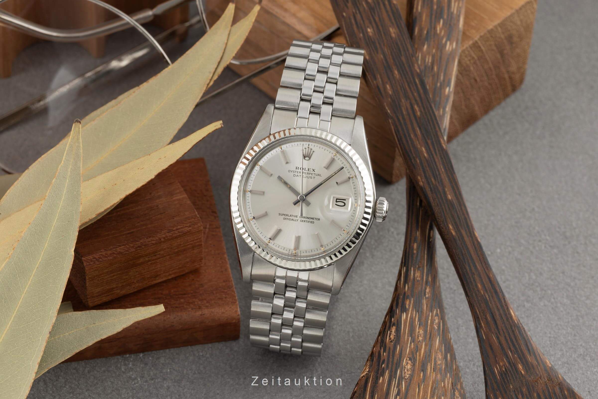 Rolex Datejust acciaio / oro bianco automatismo Kal. 1570 Ref. 1601 VINTAGE  | Zeitauktion