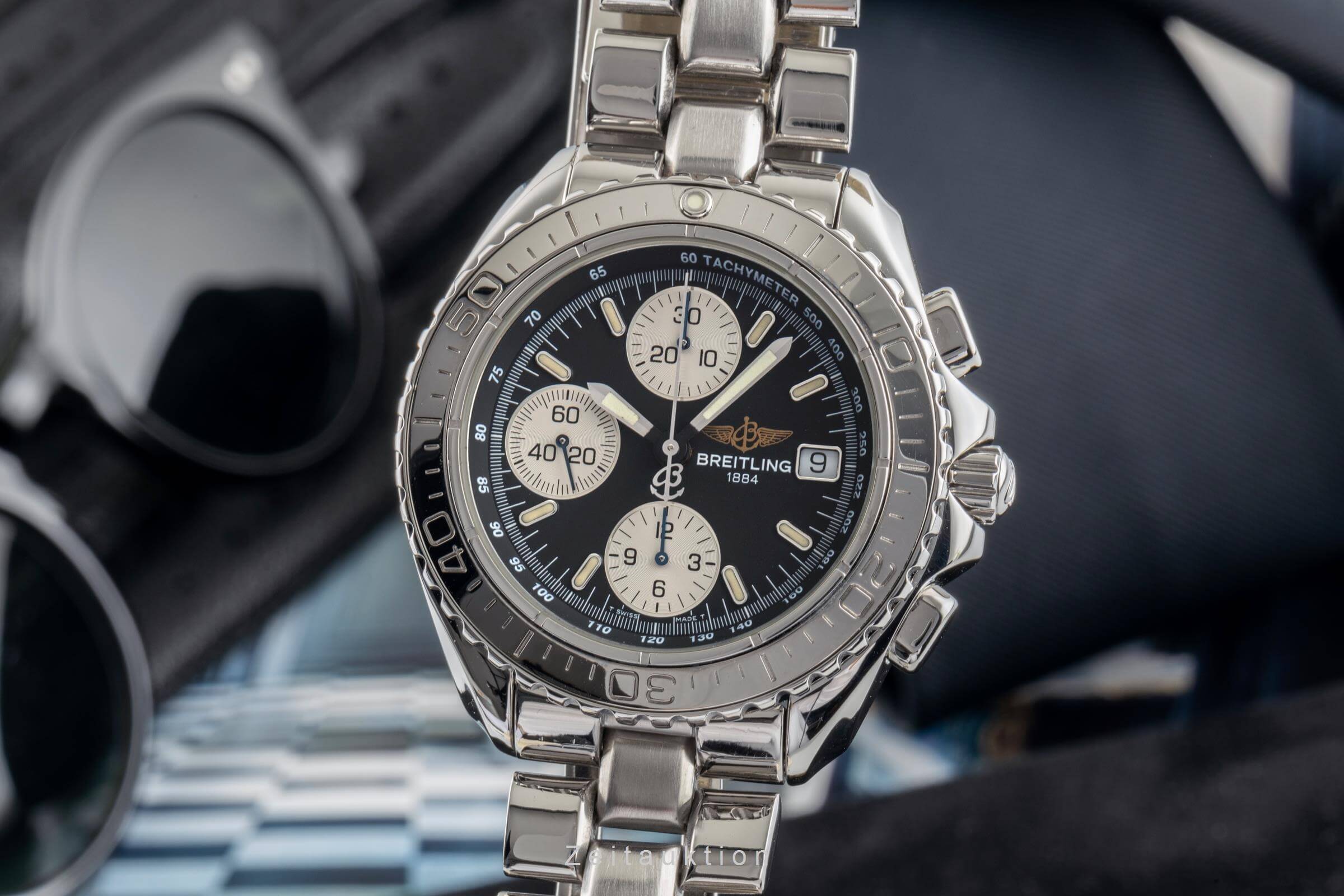 Breitling Shark Chronograph Stahl Automatik Kal. B13 Ref. A13051 