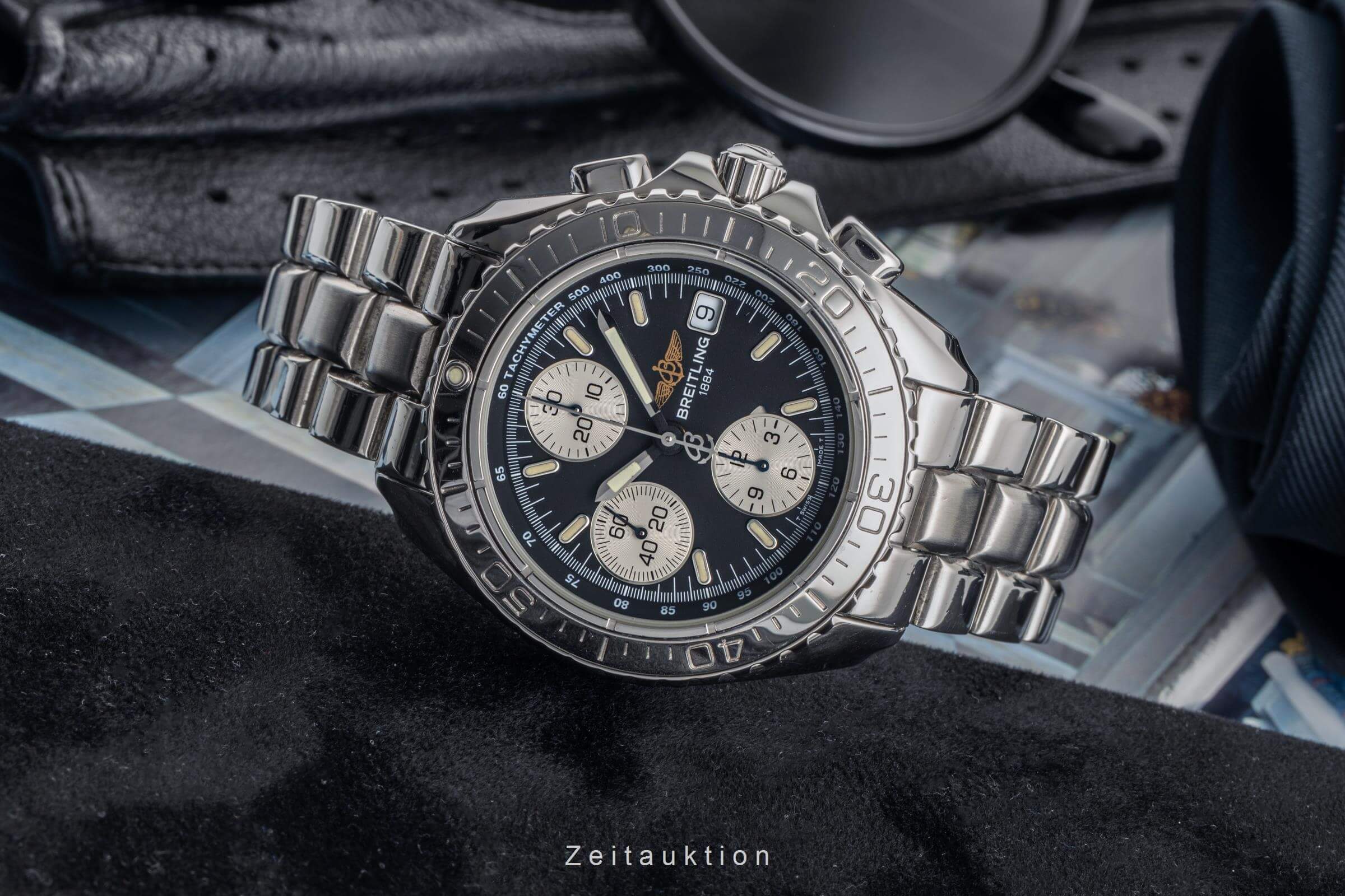 Breitling Shark Chronograph Stahl Automatik Kal. B13 Ref. A13051 