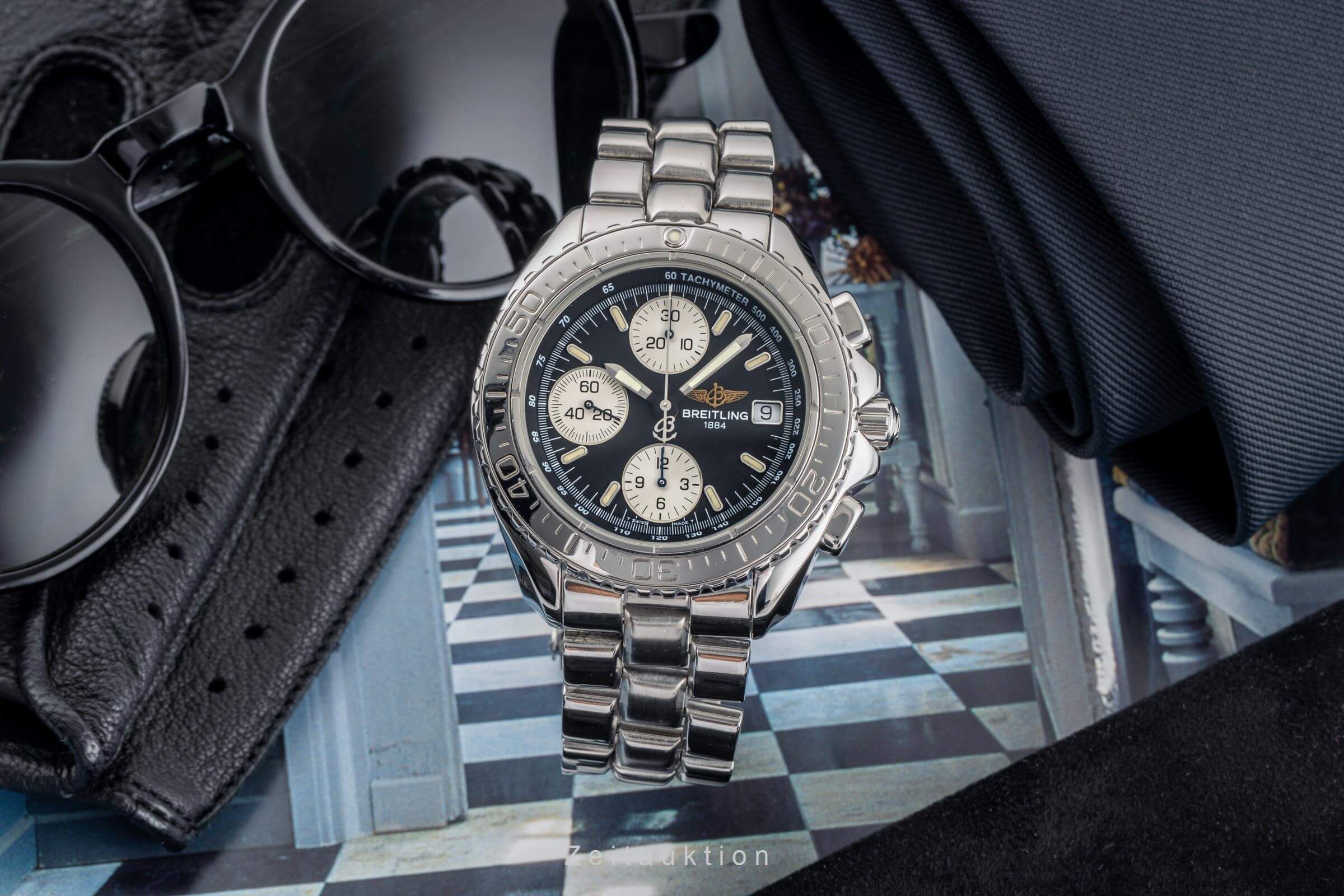 Breitling Shark Chronograph Stahl Automatik Kal. B13 Ref. A13051 