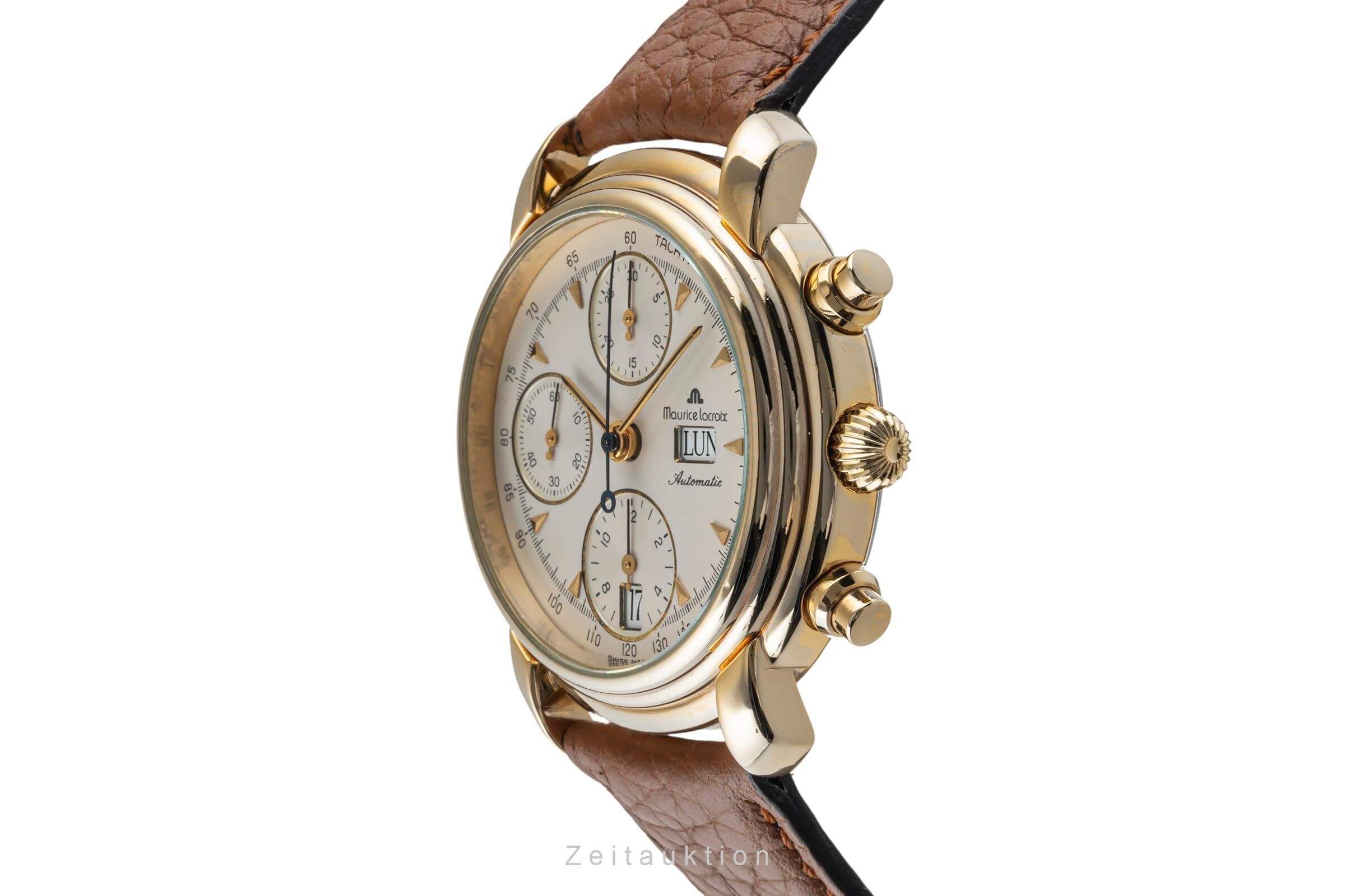 Maurice Lacroix Croneo chronograph gilt-brass automatic Ref. 39353  | Zeitauktion