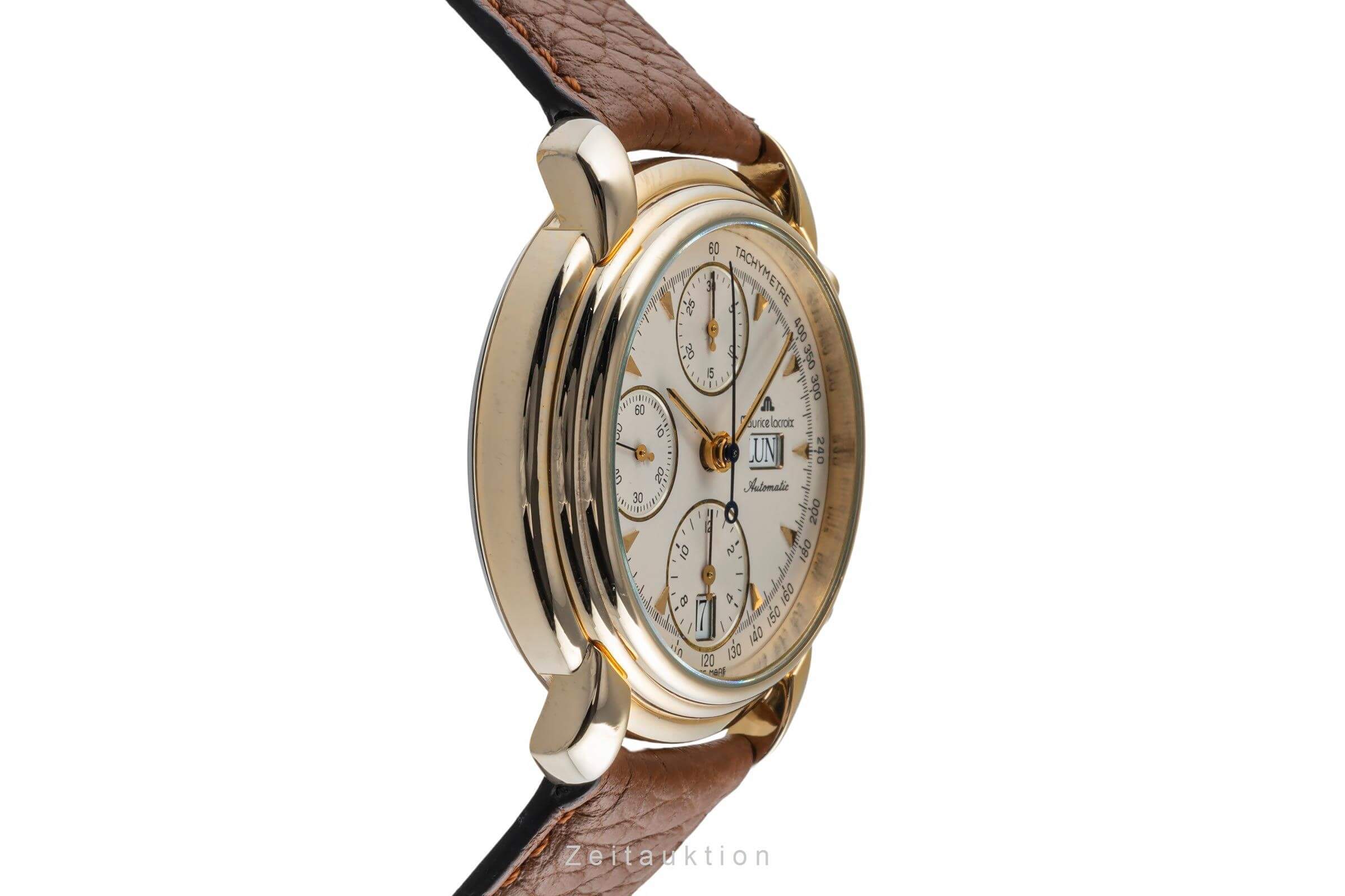 Maurice Lacroix Croneo chronograph gilt-brass automatic Ref. 39353  | Zeitauktion