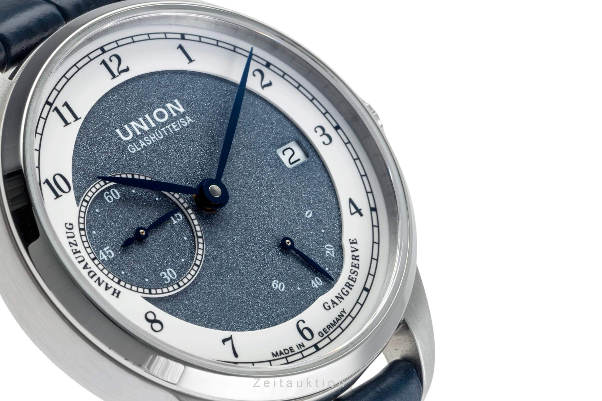 Union Glashütte 1893 acero cuerda manual Ref. D007.456.16.082.00  | Zeitauktion