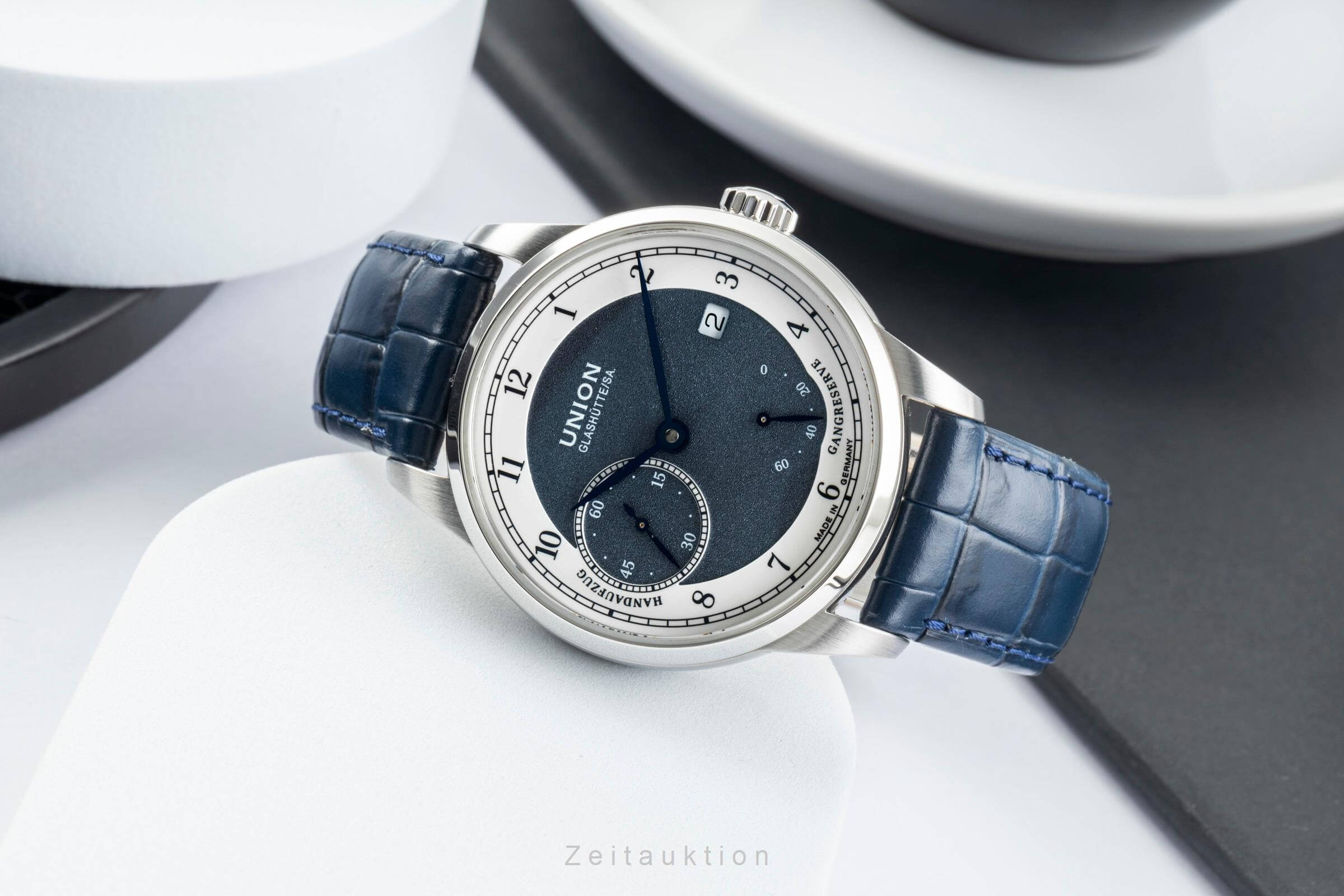 Union Glashütte 1893 acero cuerda manual Ref. D007.456.16.082.00  | Zeitauktion