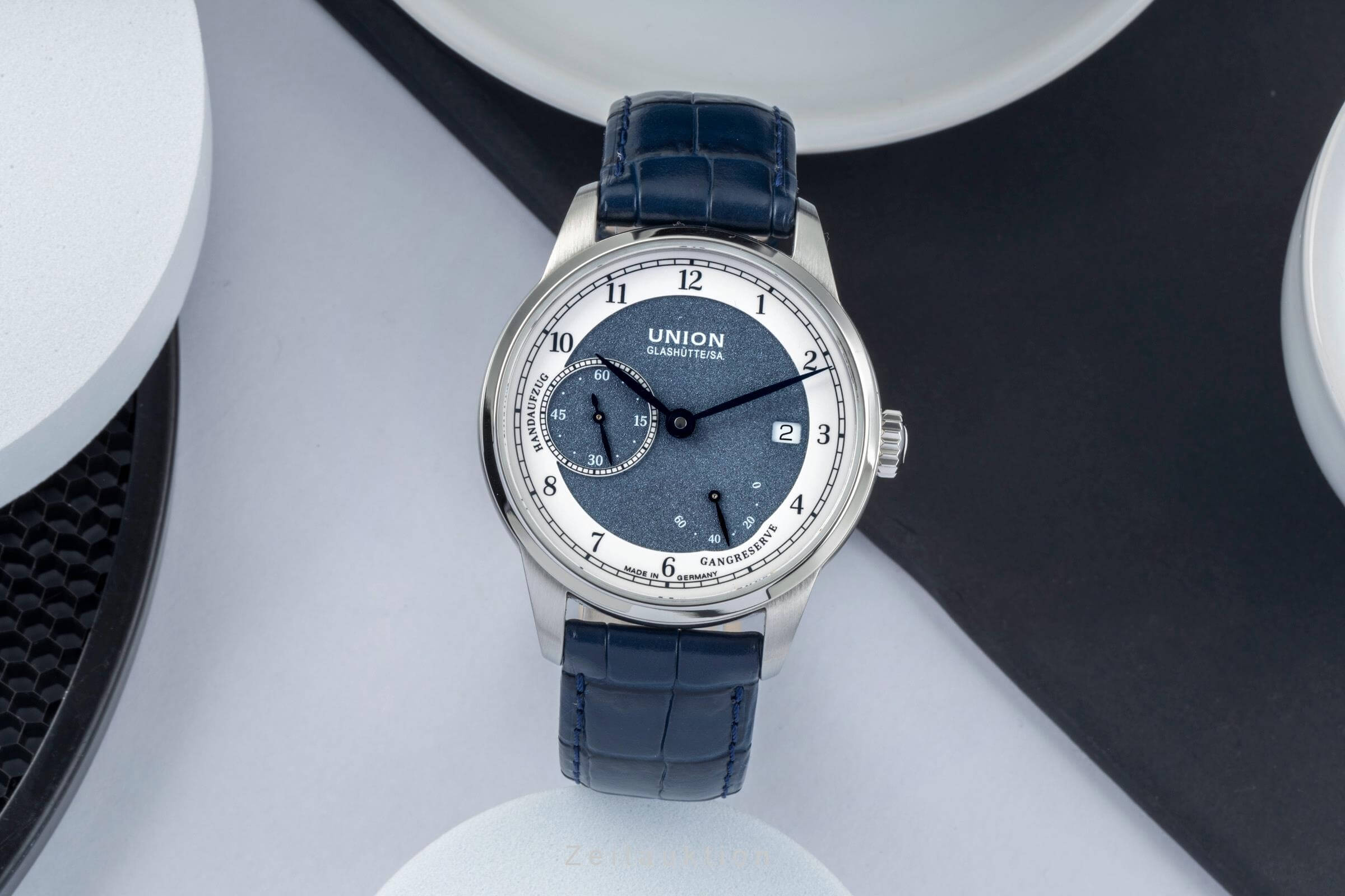 Union Glashütte 1893 acero cuerda manual Ref. D007.456.16.082.00  | Zeitauktion