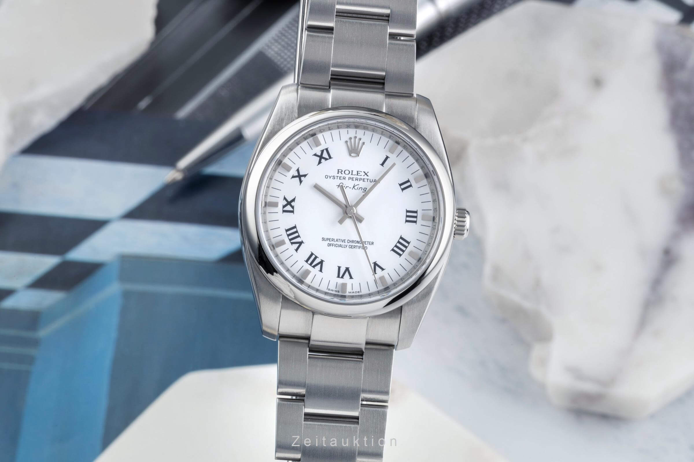Rolex Air King acciaio automatismo Kal. 3130 Ref. 114200  | Zeitauktion