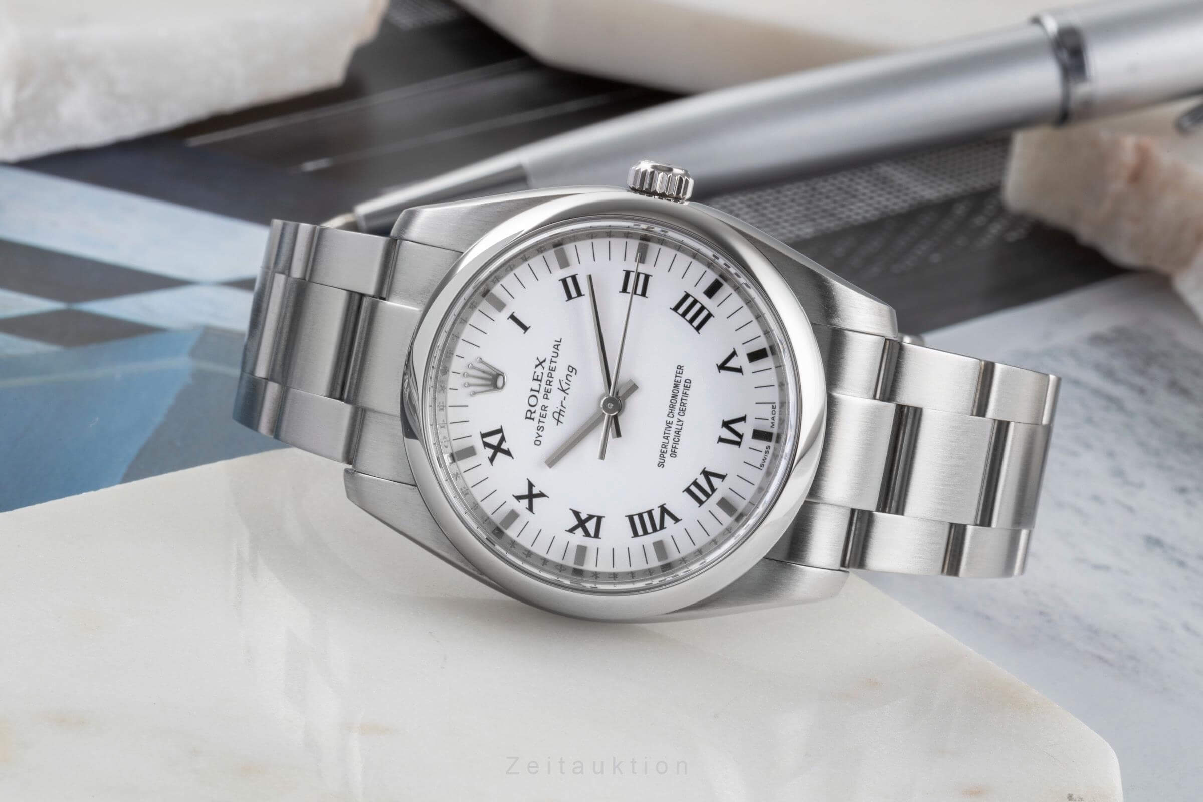 Rolex Air King acciaio automatismo Kal. 3130 Ref. 114200  | Zeitauktion