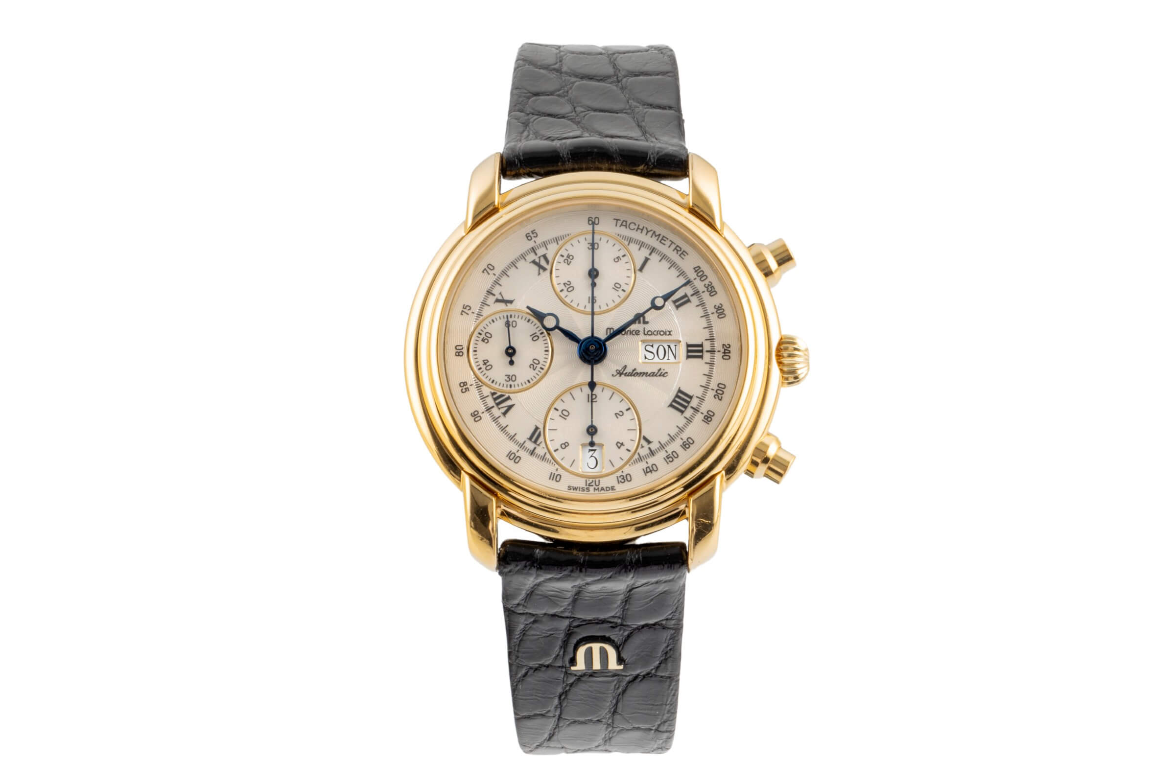 Maurice Lacroix Masterpiece Chronograph Messing vergoldet 