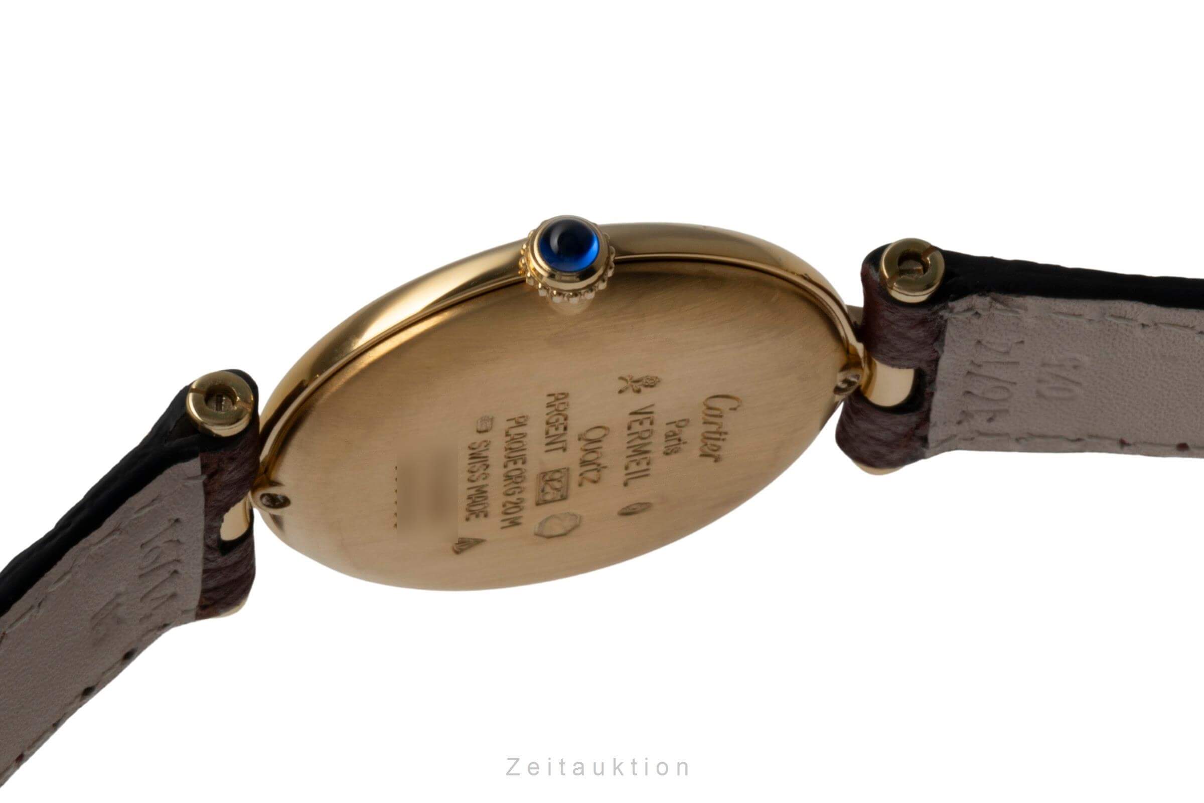 Cartier Vermeil plata banada en oro cuarzo Ref. 590003  | Zeitauktion
