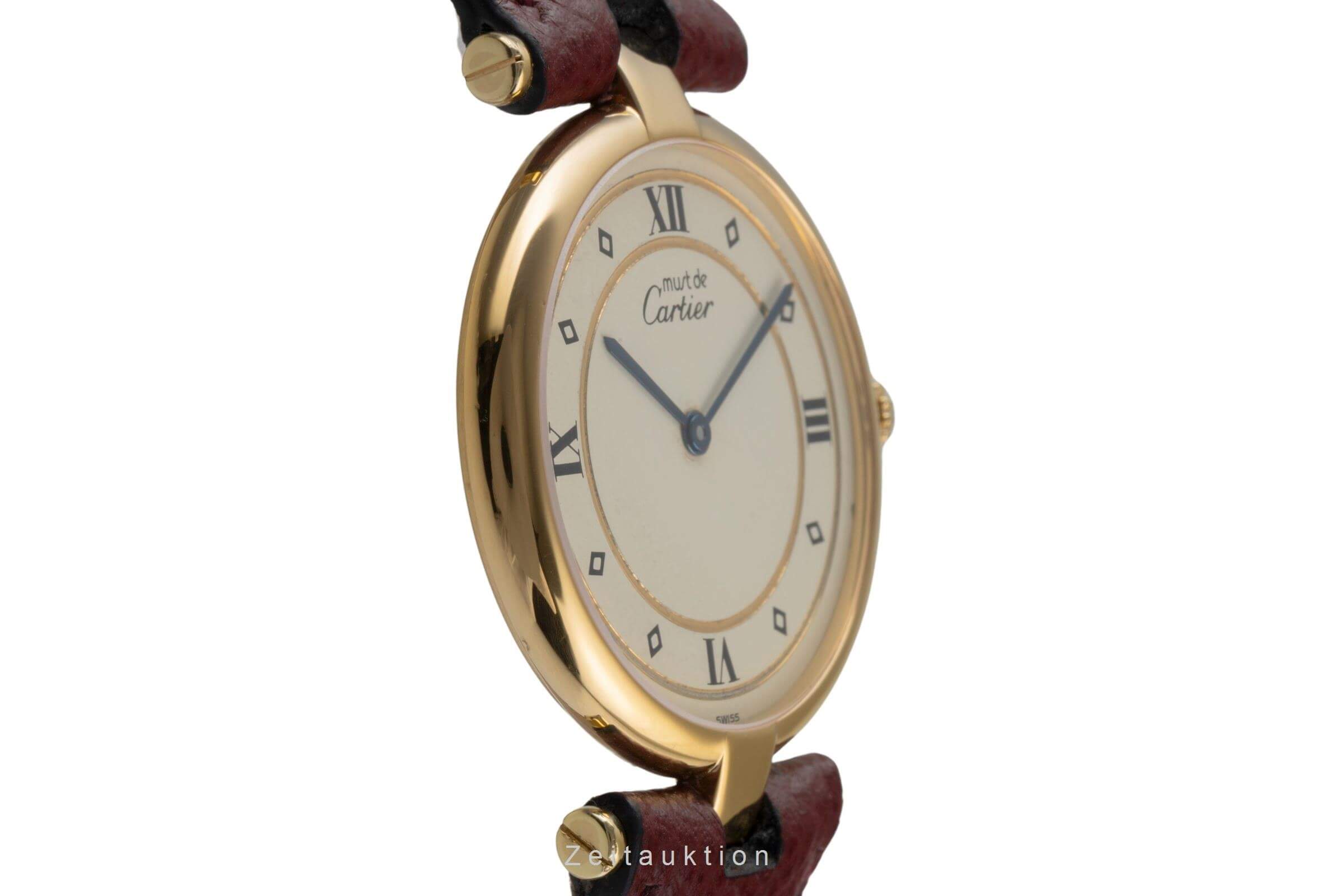 Cartier Vermeil plata banada en oro cuarzo Ref. 590003  | Zeitauktion