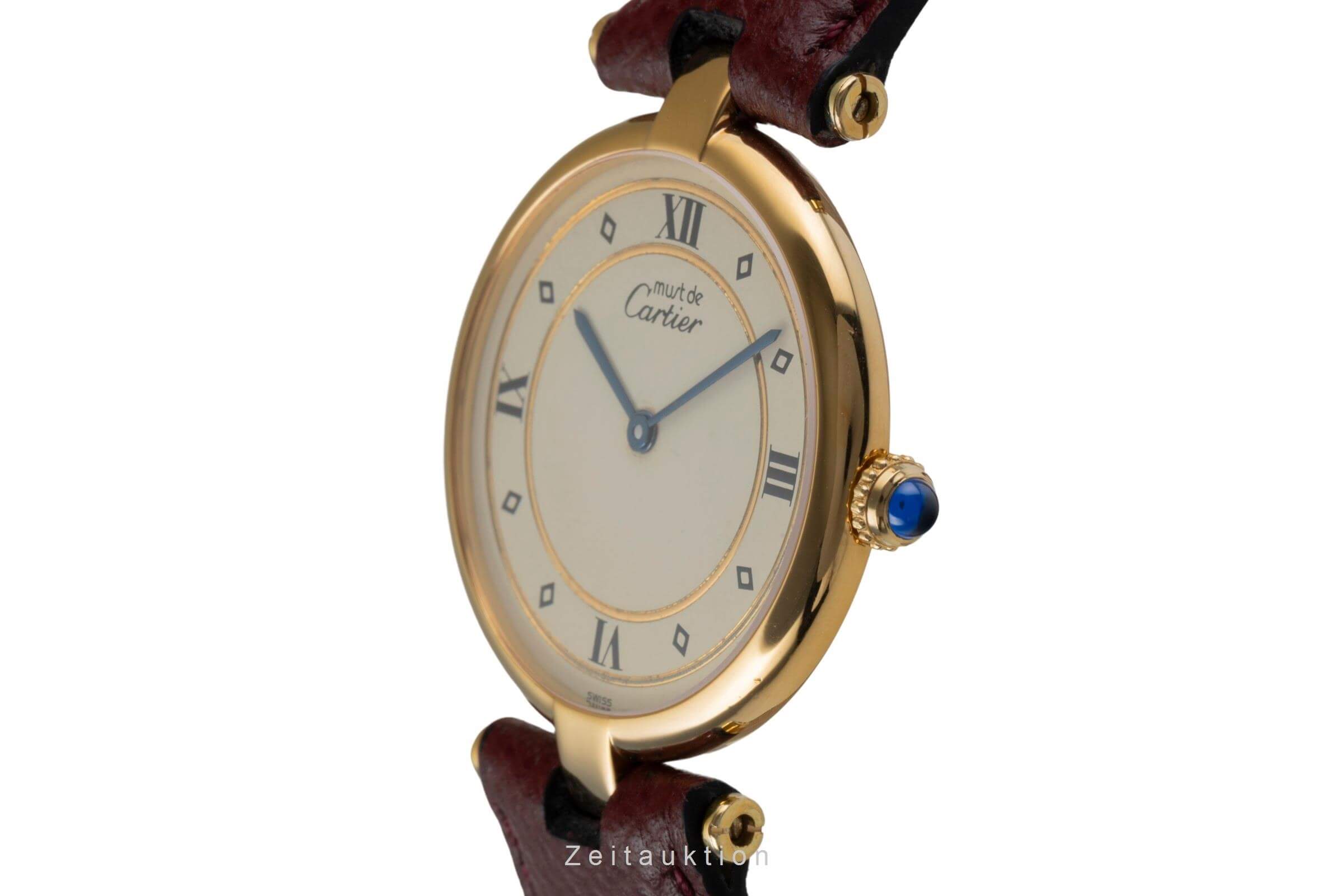 Cartier Vermeil plata banada en oro cuarzo Ref. 590003  | Zeitauktion