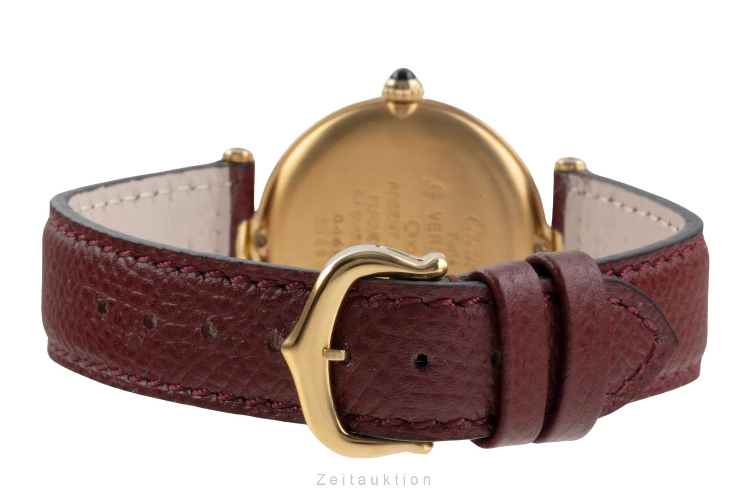 Cartier Vermeil plata banada en oro cuarzo Ref. 590003  | Zeitauktion
