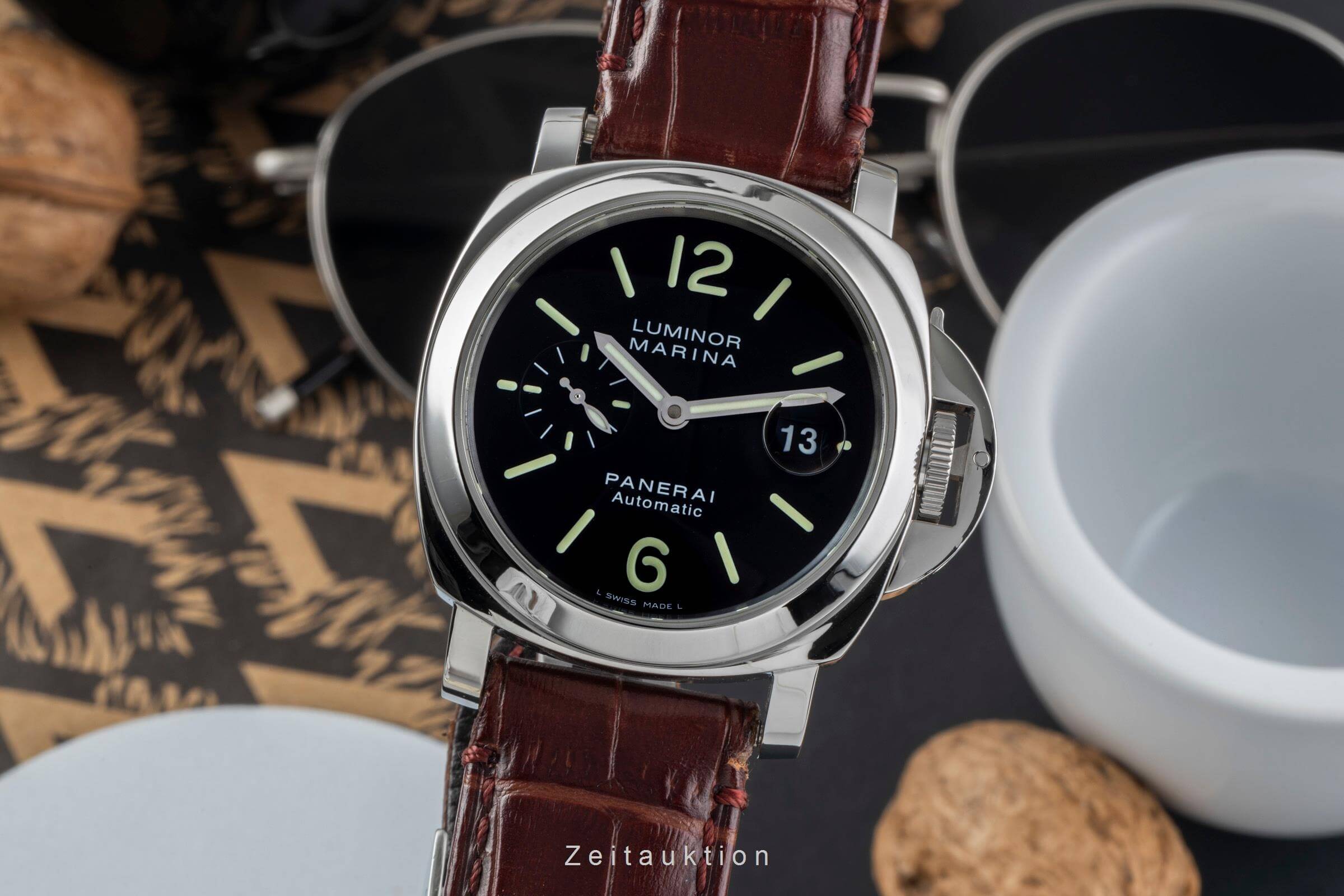 Panerai Luminor Marina acciaio automatismo Kal. 7750-P1 Ref. PAM00104  | Zeitauktion
