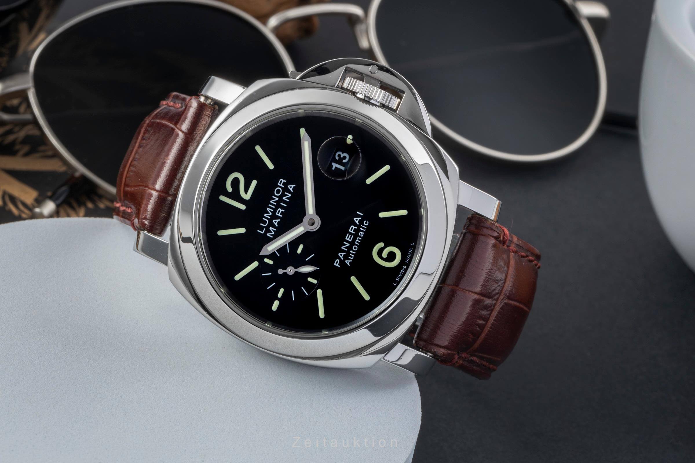 Panerai Luminor Marina acciaio automatismo Kal. 7750-P1 Ref. PAM00104  | Zeitauktion