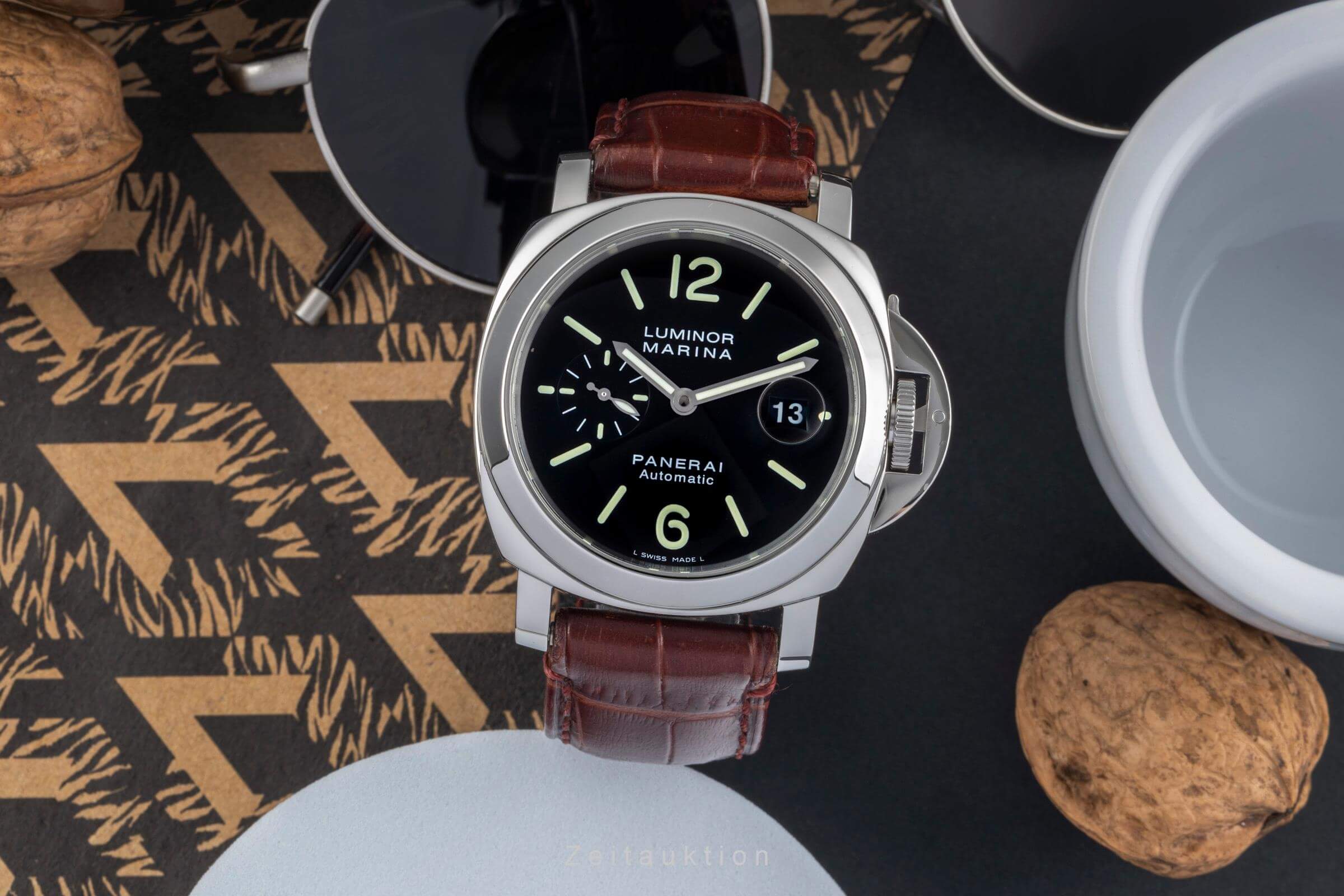 Panerai Luminor Marina acciaio automatismo Kal. 7750-P1 Ref. PAM00104  | Zeitauktion