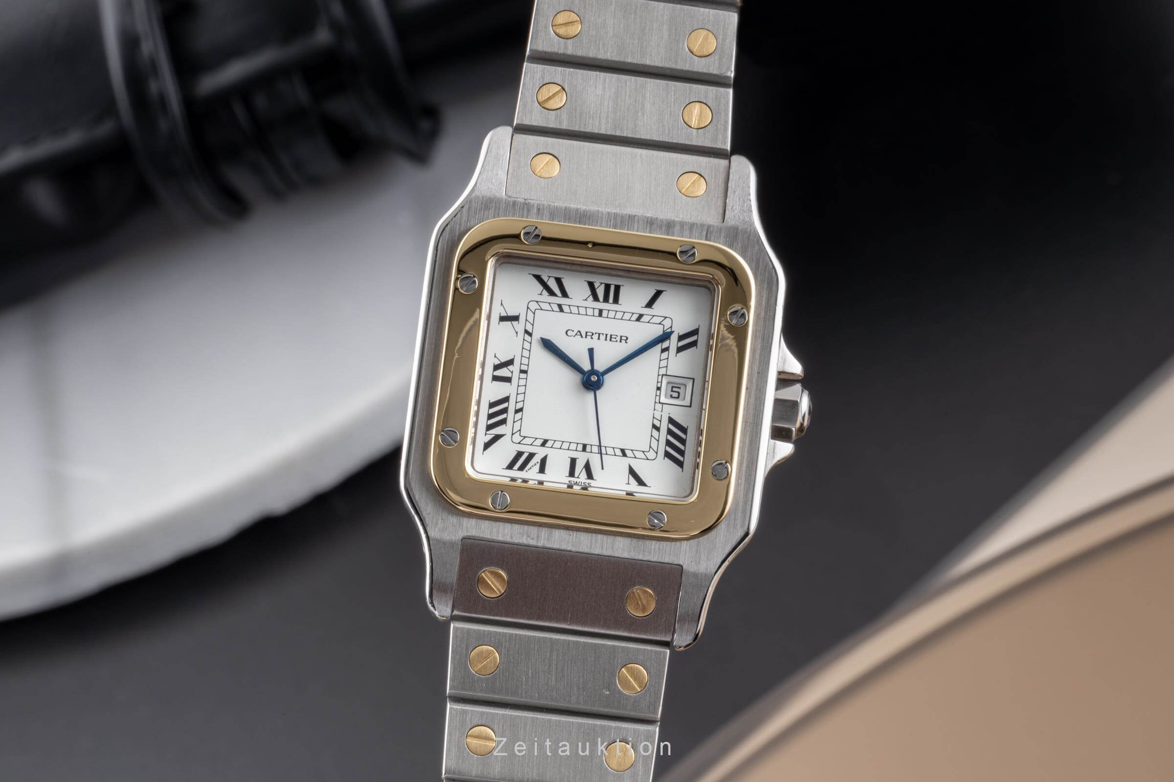 Cartier Santos acero / oro automático Ref. 2961  | Zeitauktion