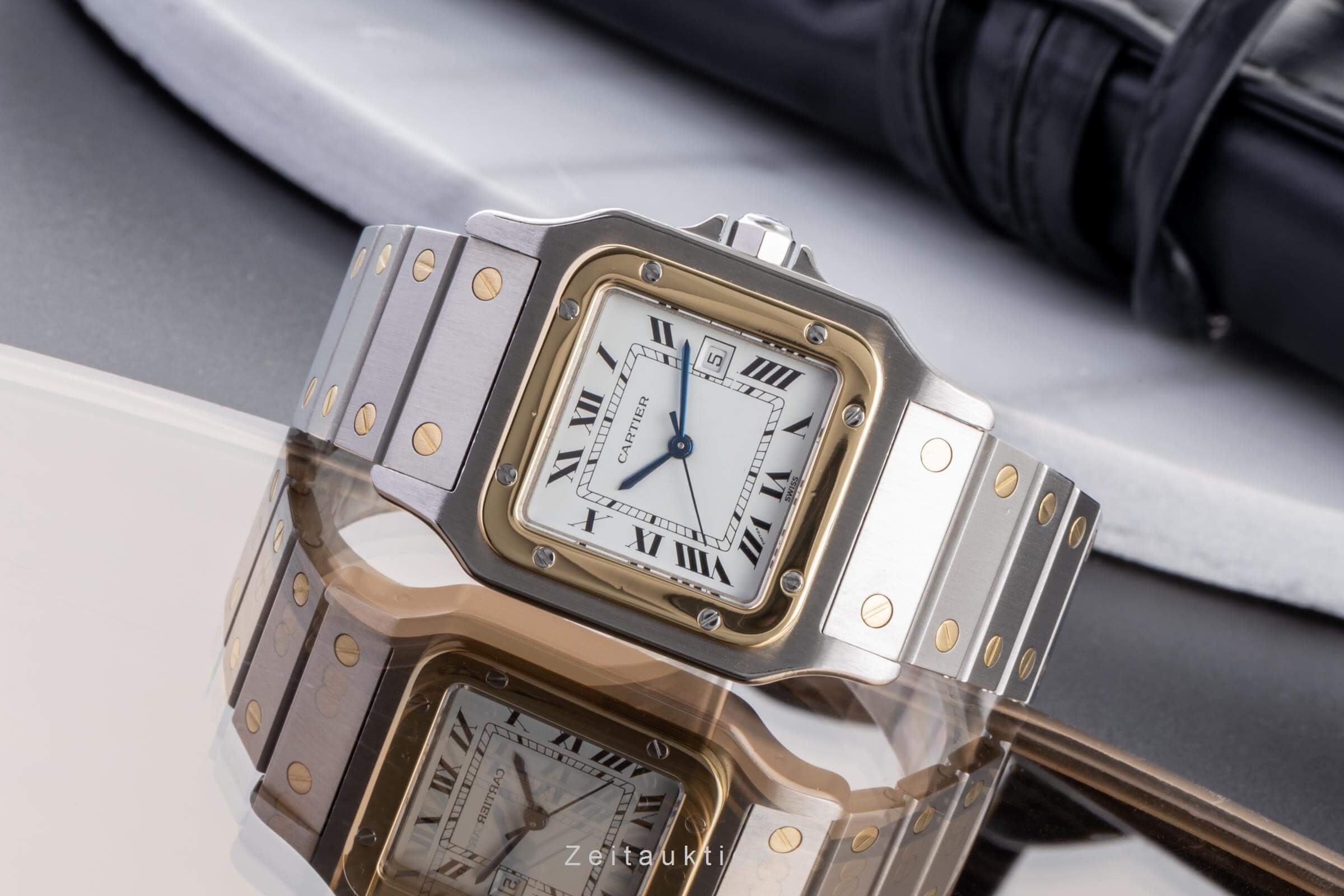Cartier Santos acero / oro automático Ref. 2961  | Zeitauktion