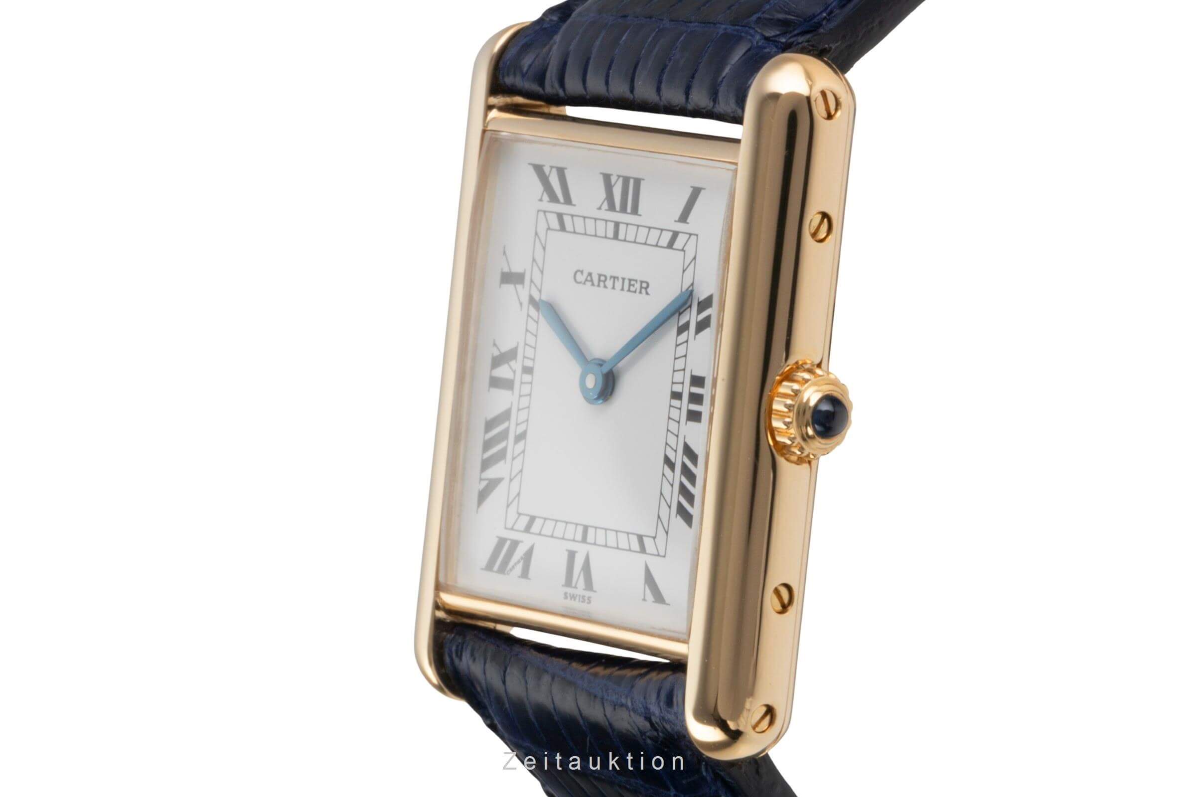 Cartier Tank 18 ct gold quartz Kal. 690 Ref. 88105  | Zeitauktion