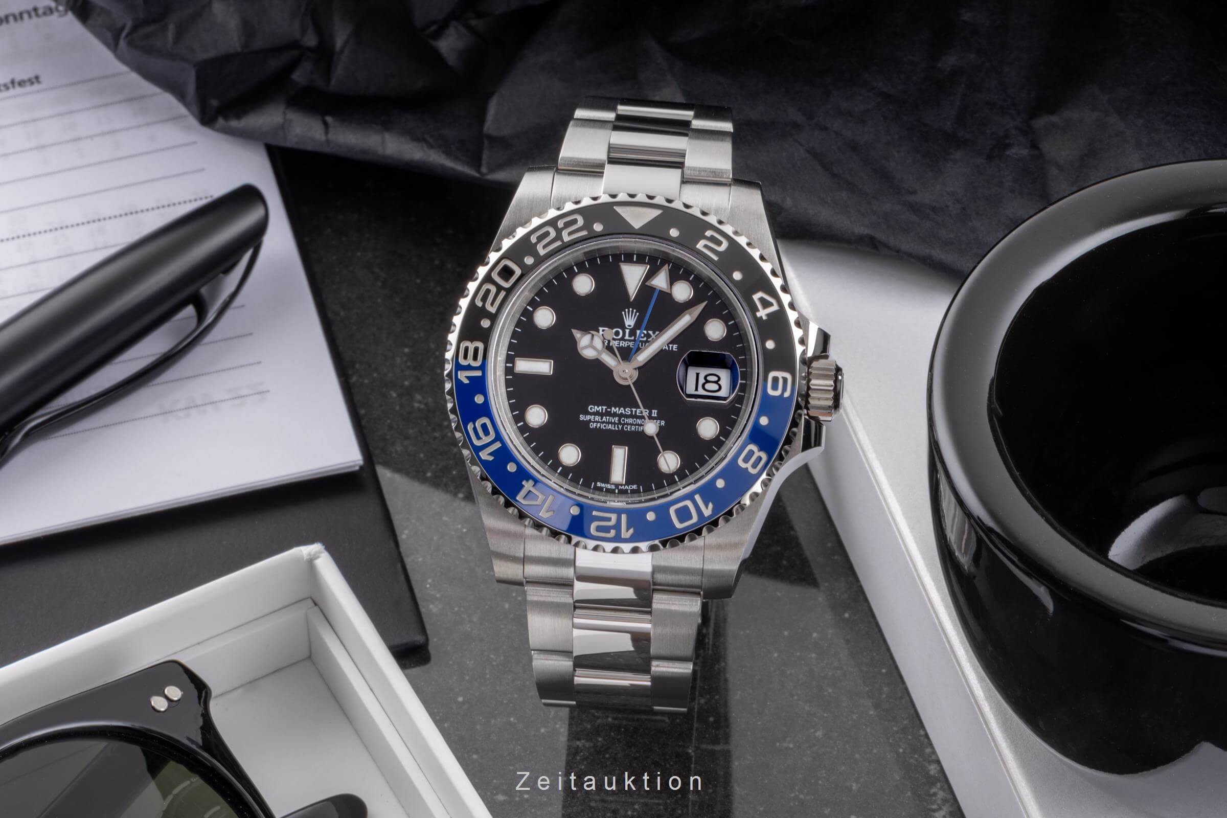 Rolex GMT-Master II acero automático Kal. 3186 Ref. 116710BLNR  | Zeitauktion