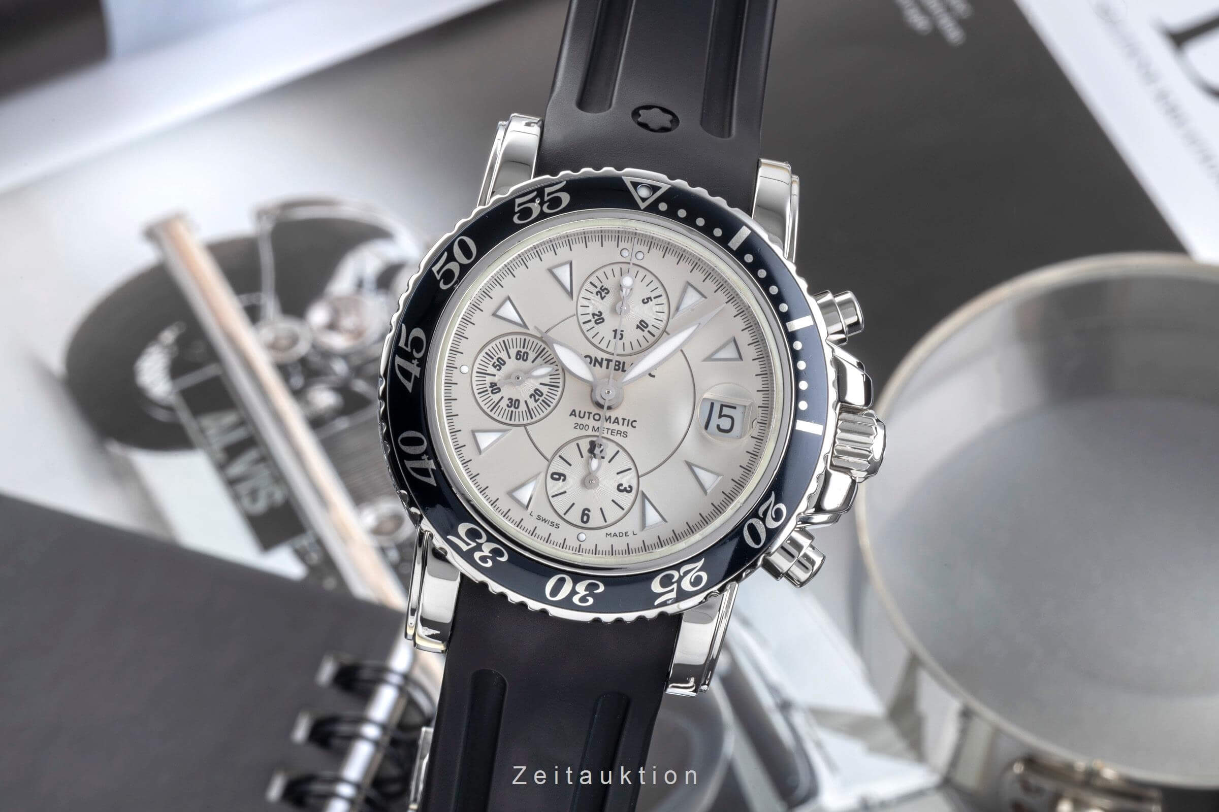 Montblanc Meisterstück chronographe acier automatique Kal. 4810.501 Ref. 7034  | Zeitauktion