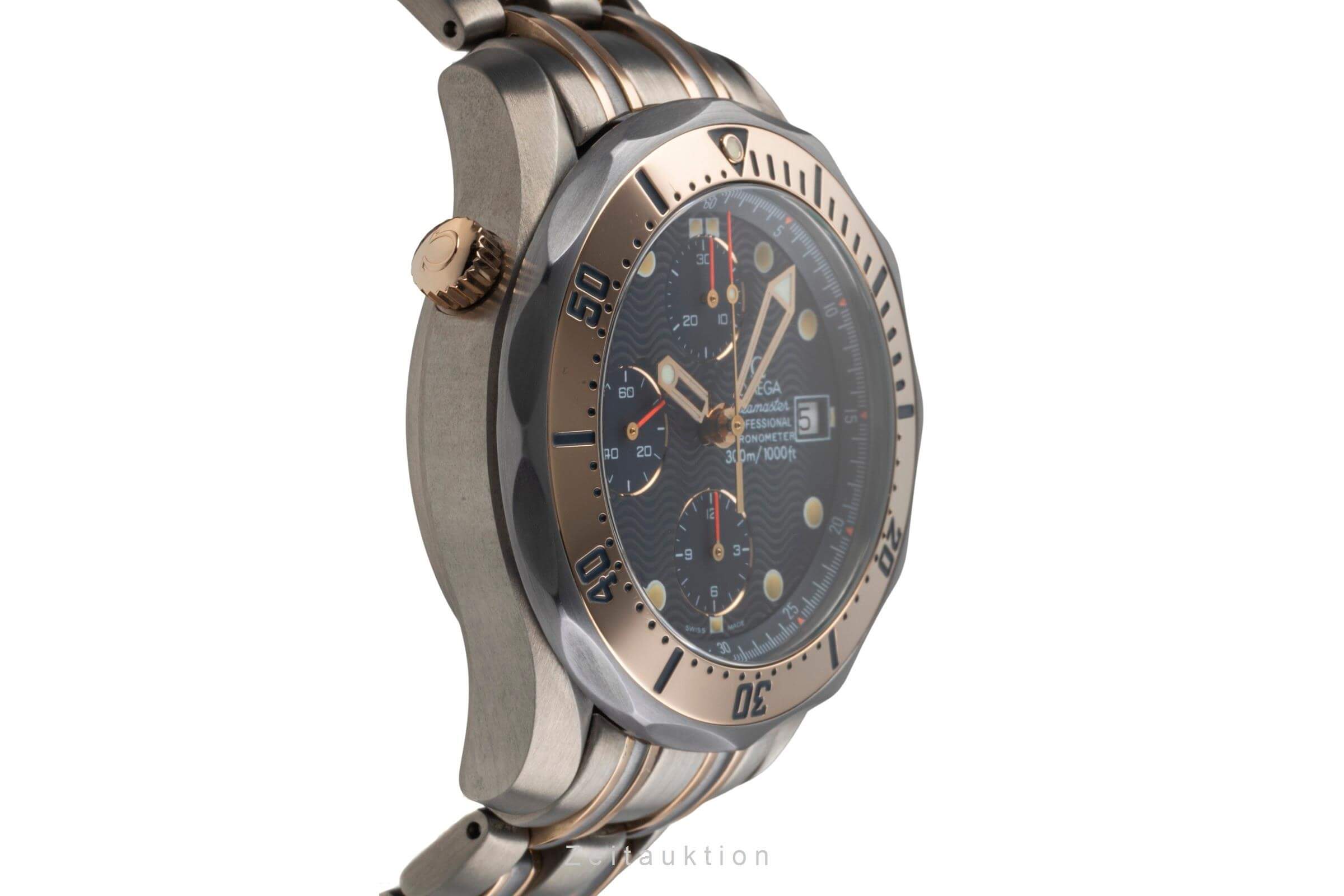 Omega Seamaster Chronograph Titan / Gold Automatik Kal. 1154 Ref. 2297.80.00  | Zeitauktion